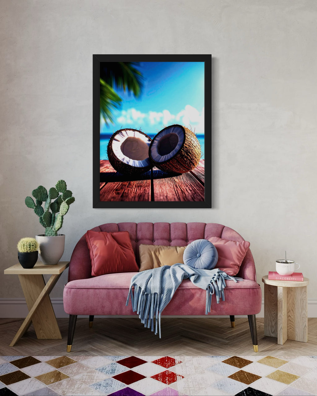 Coconuts in Paradise Museum Print