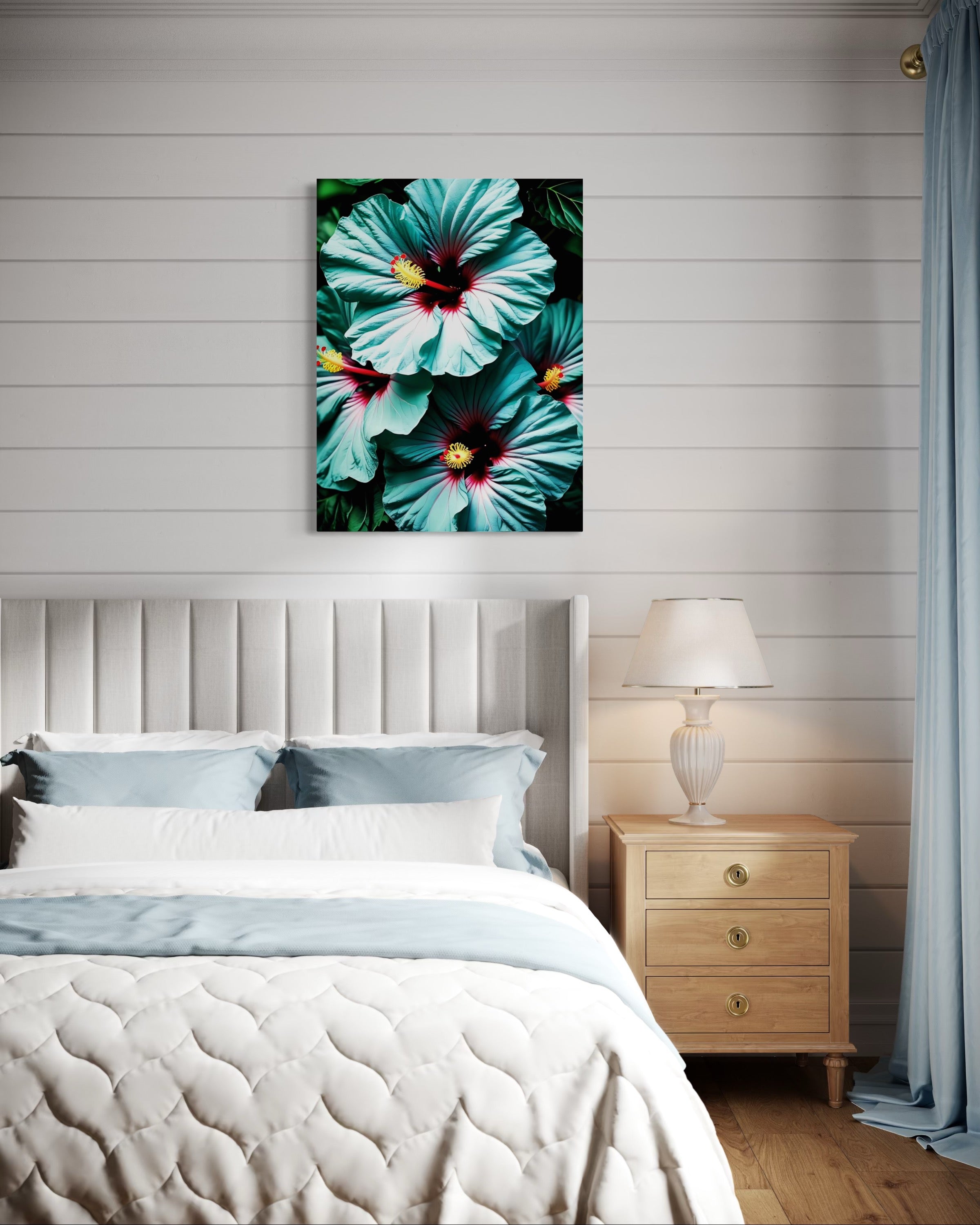 Hawaiian Blue Hibiscus Museum Print