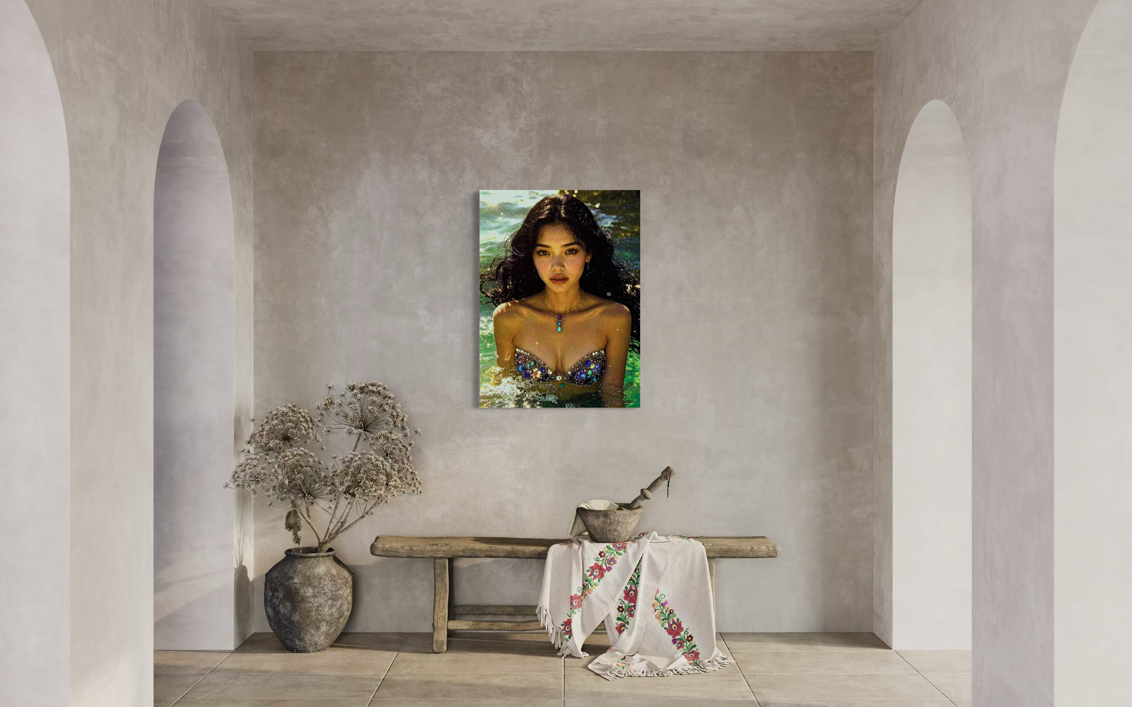 Seraphina Siren of Anse dArgent, Seychelles Museum Print