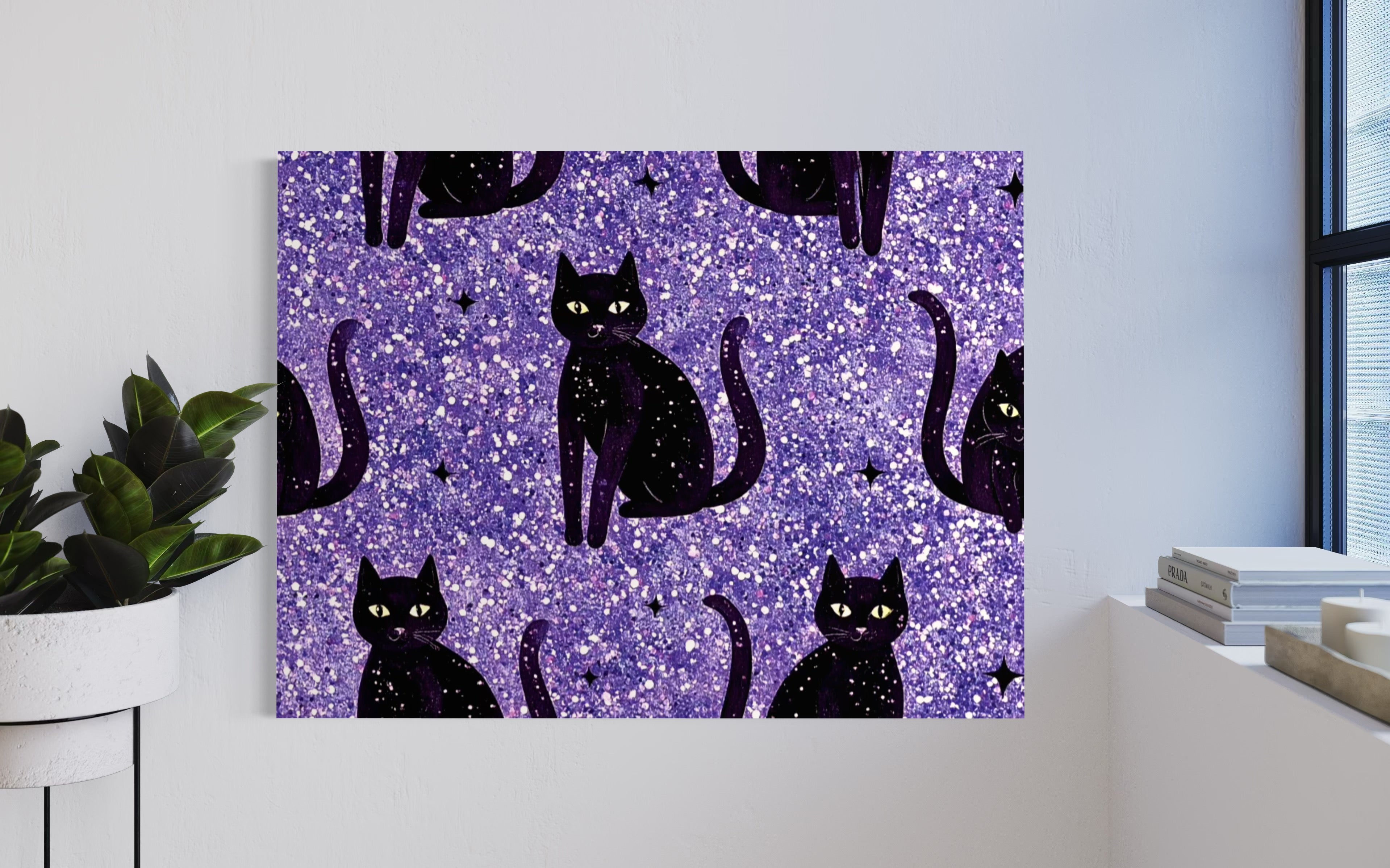 Sparkle Cat Pattern Print I