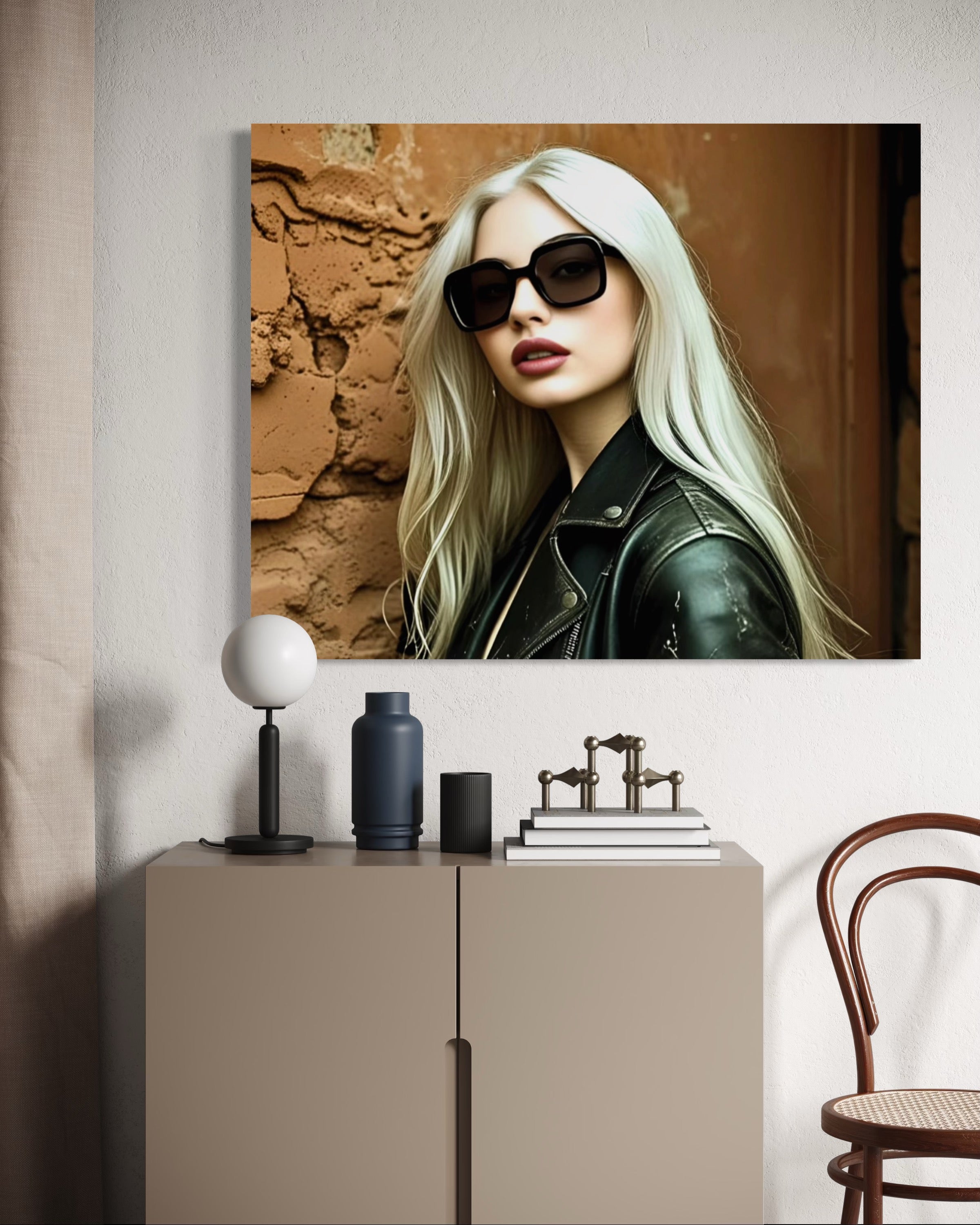 Leather Jacket Clay Wall - Blonde
