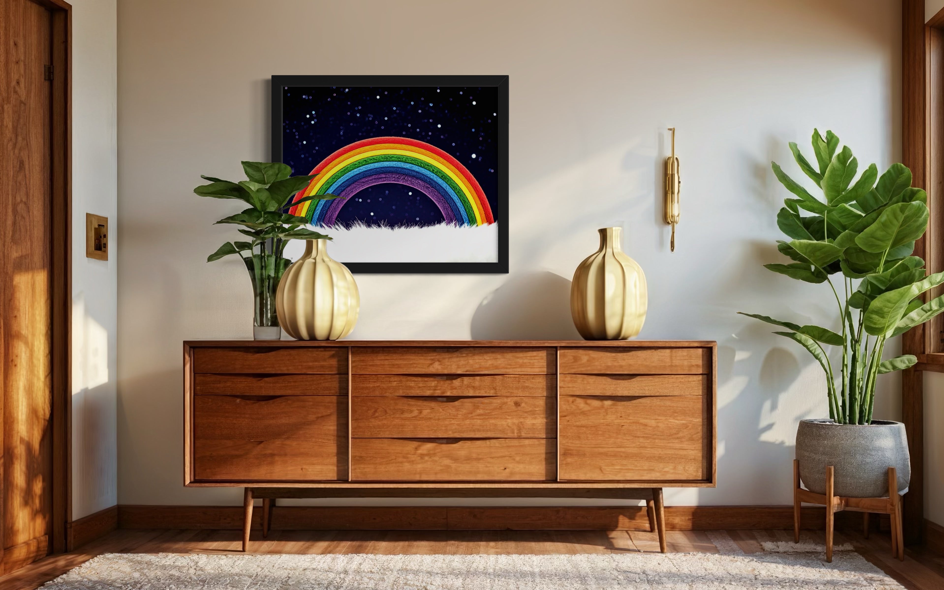 Furry Rainbow Museum Print