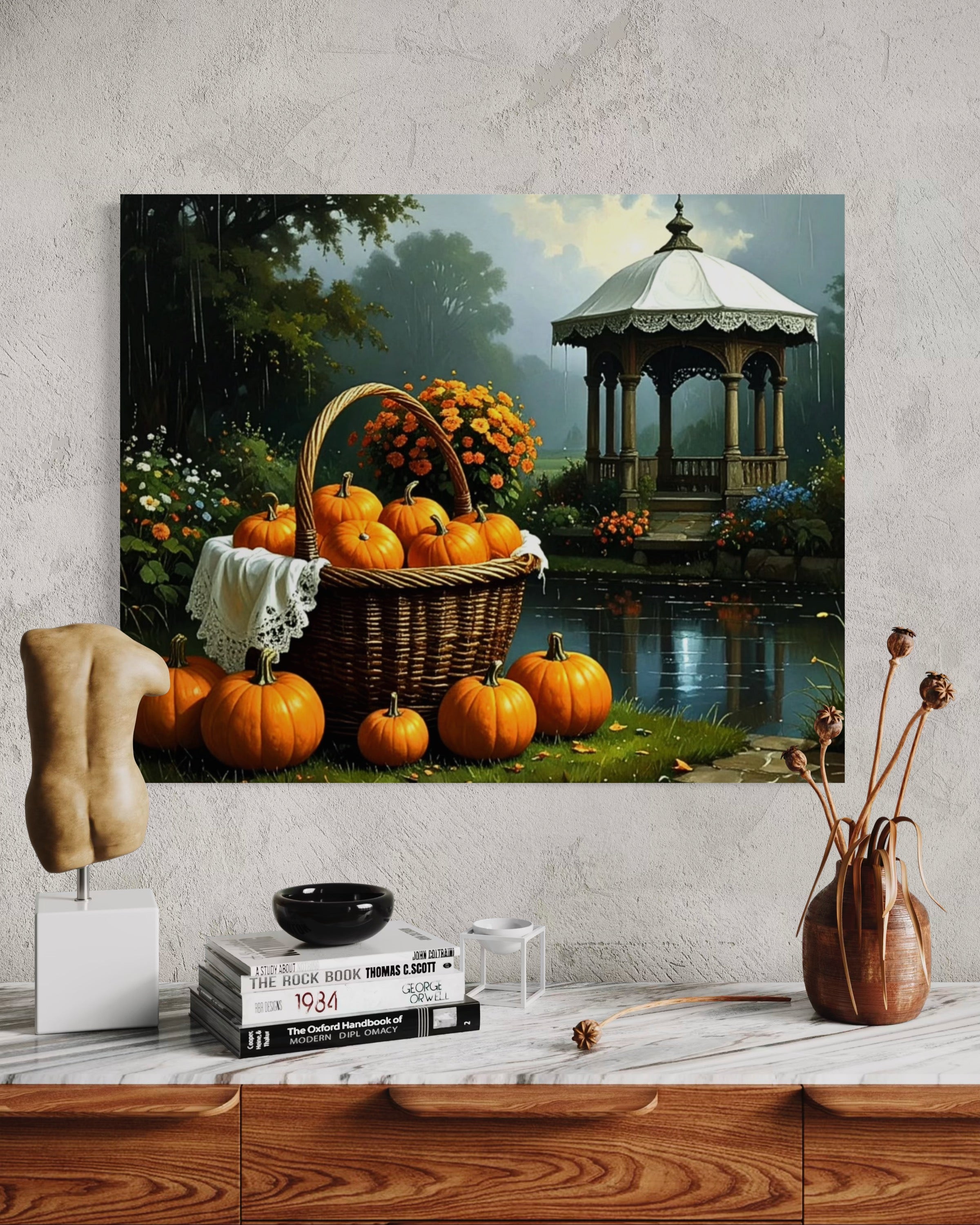 Pumpkin Basket and Gazebo