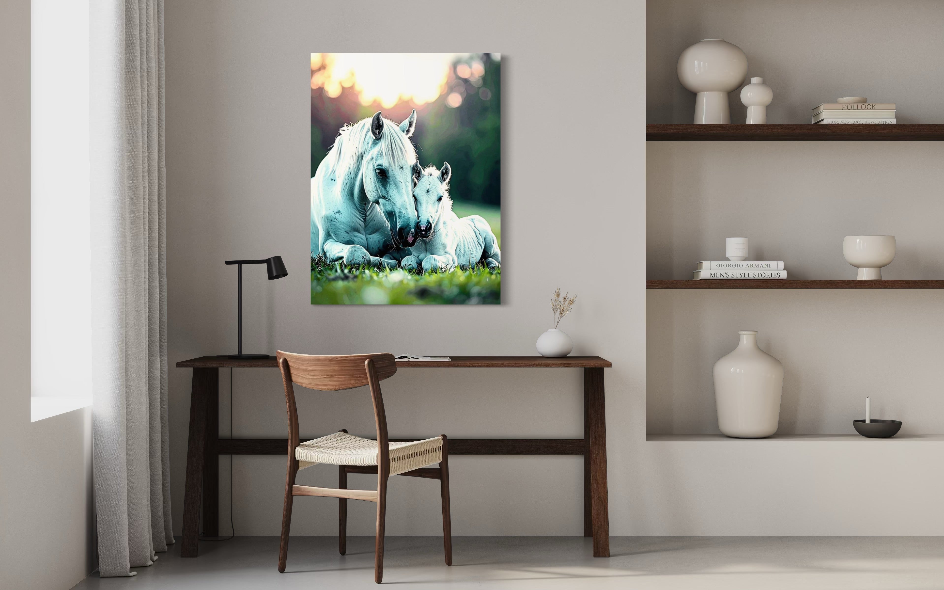 White Horse and Pony Museum Print