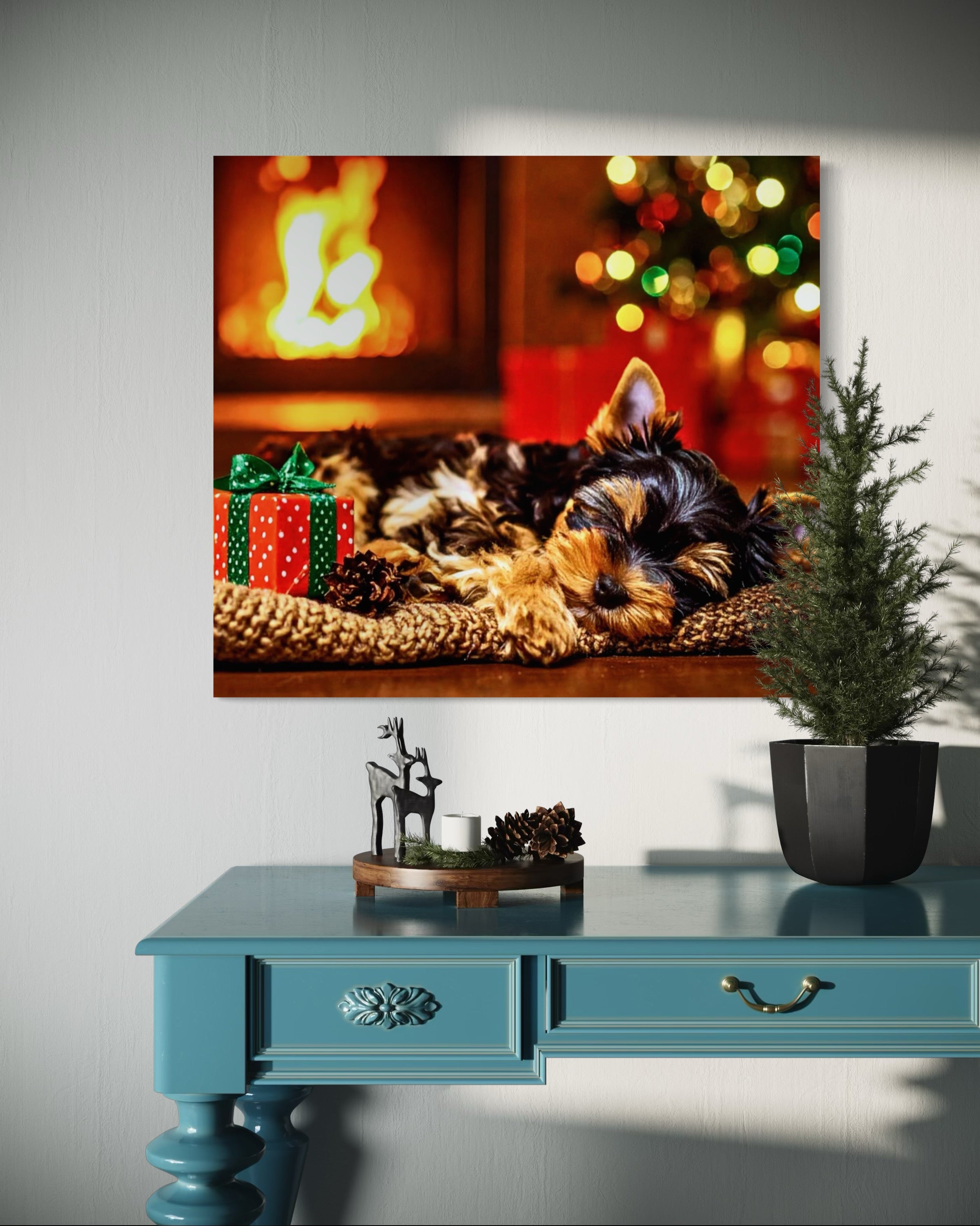 Magical Christmas Yorkie Dreams