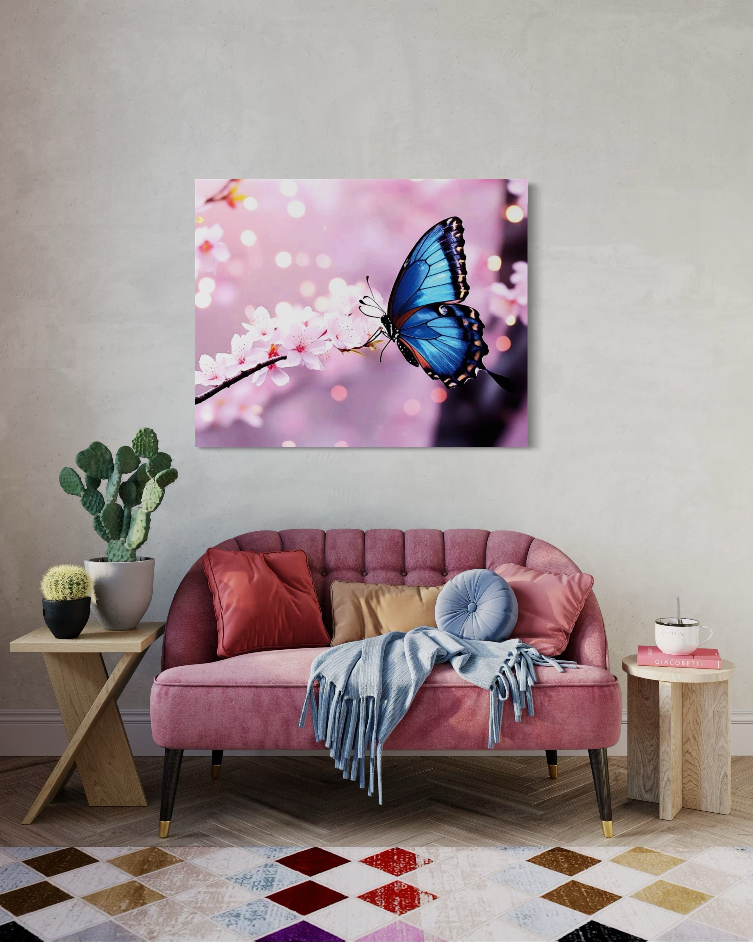 Butterfly Blossoms Museum Print