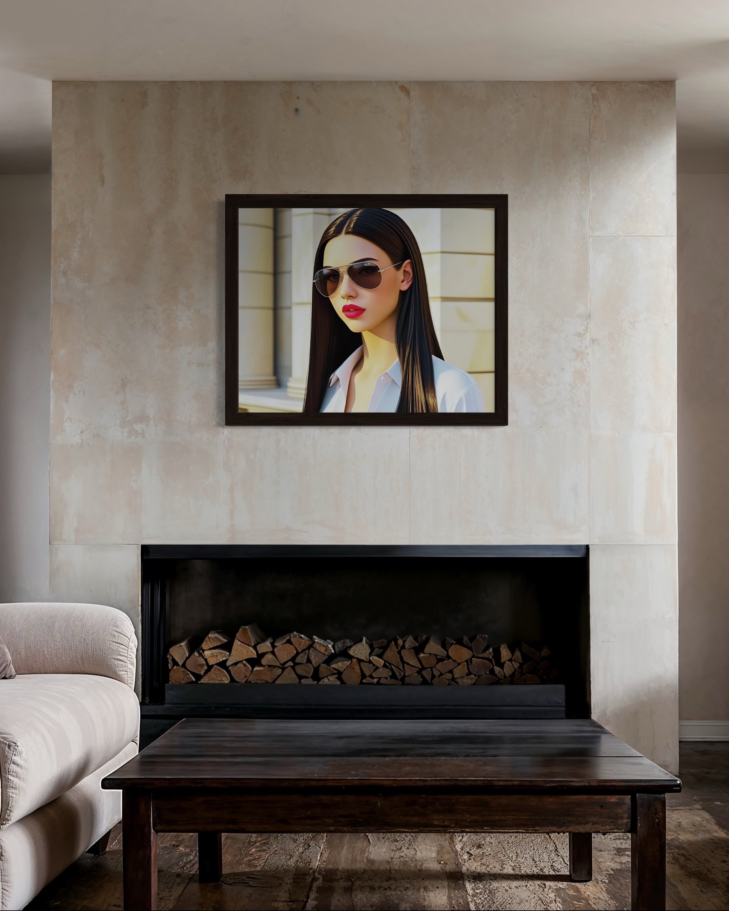 Business Babe with Sunglasses Museum Print