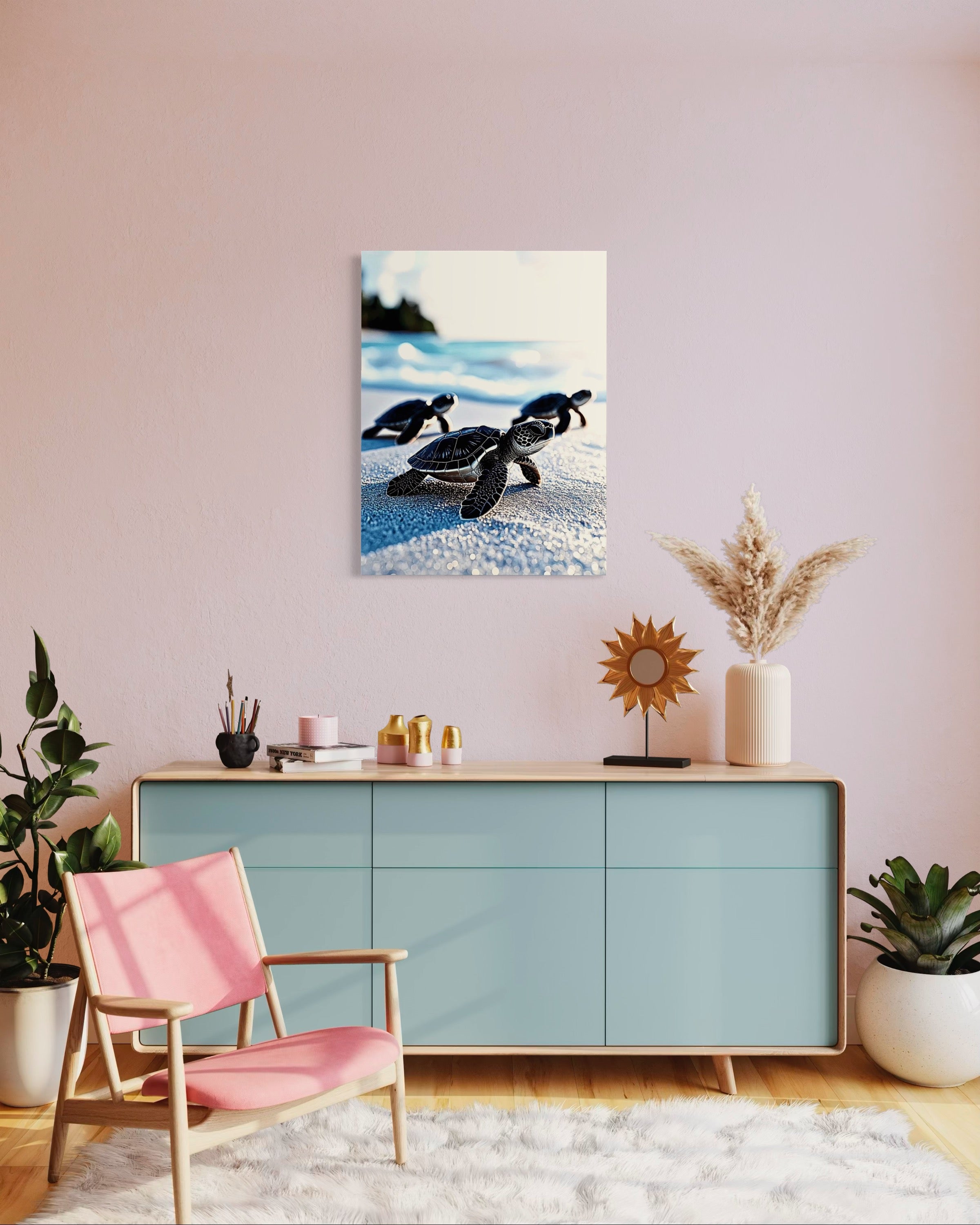 Baby Sea Turtles Museum Print