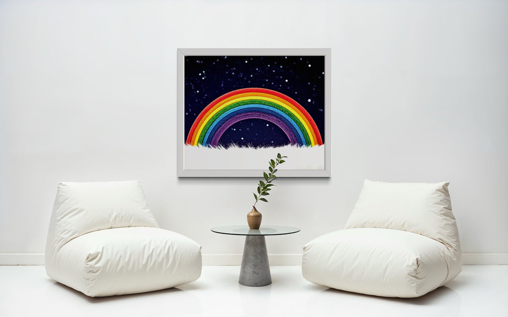 Furry Rainbow Museum Print
