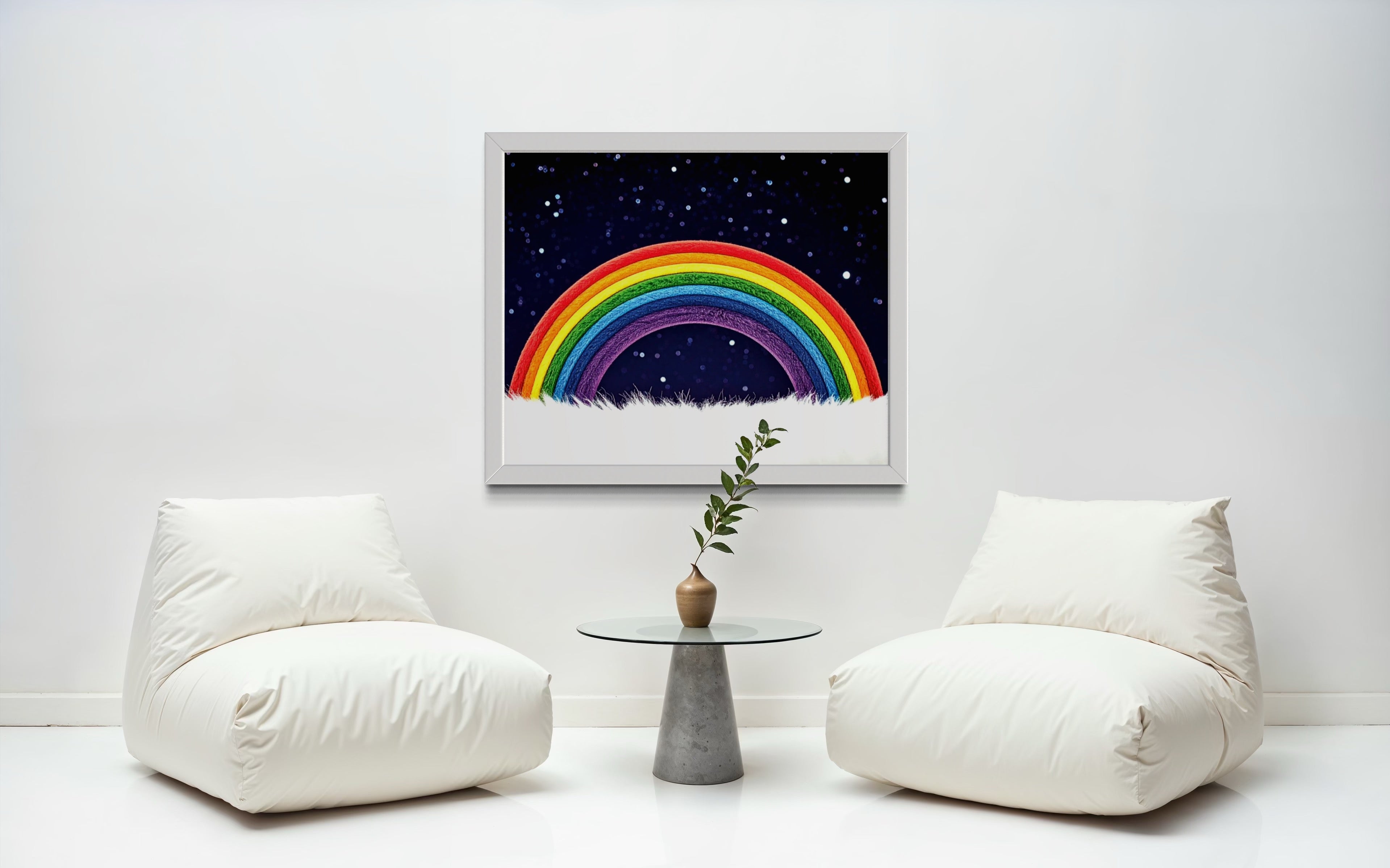 Furry Rainbow Museum Print