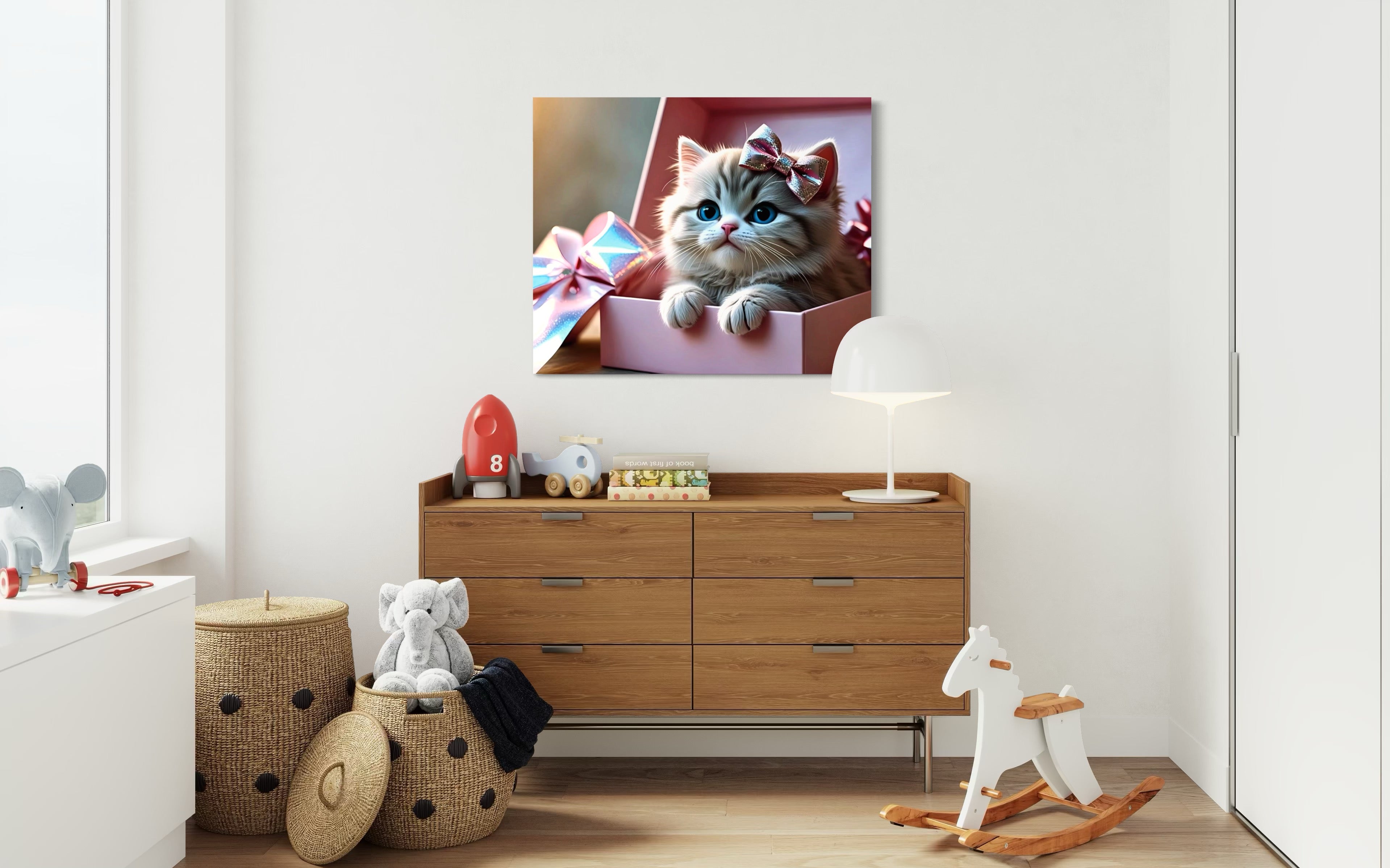 Surprise Kitten Museum Print