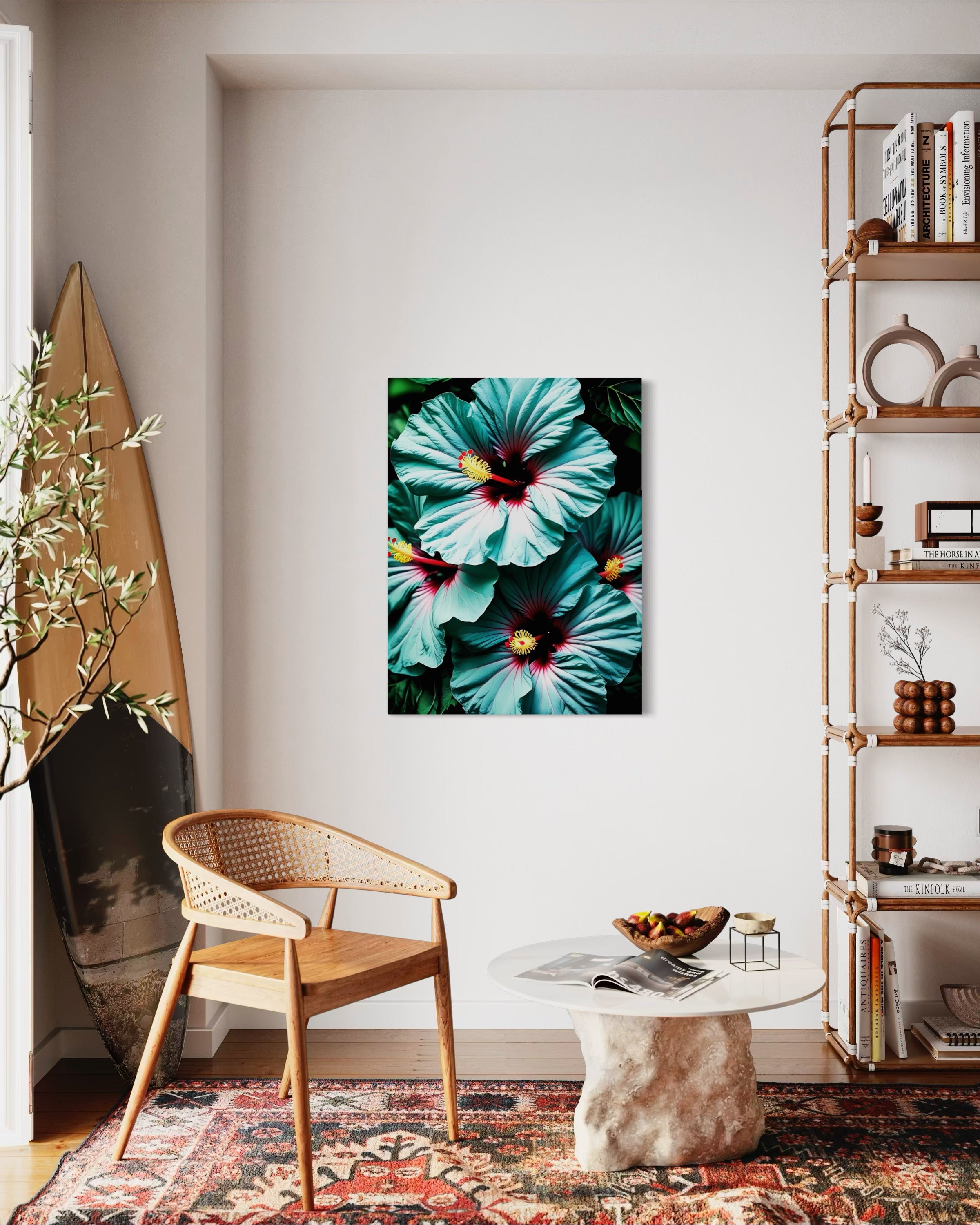 Hawaiian Blue Hibiscus Museum Print