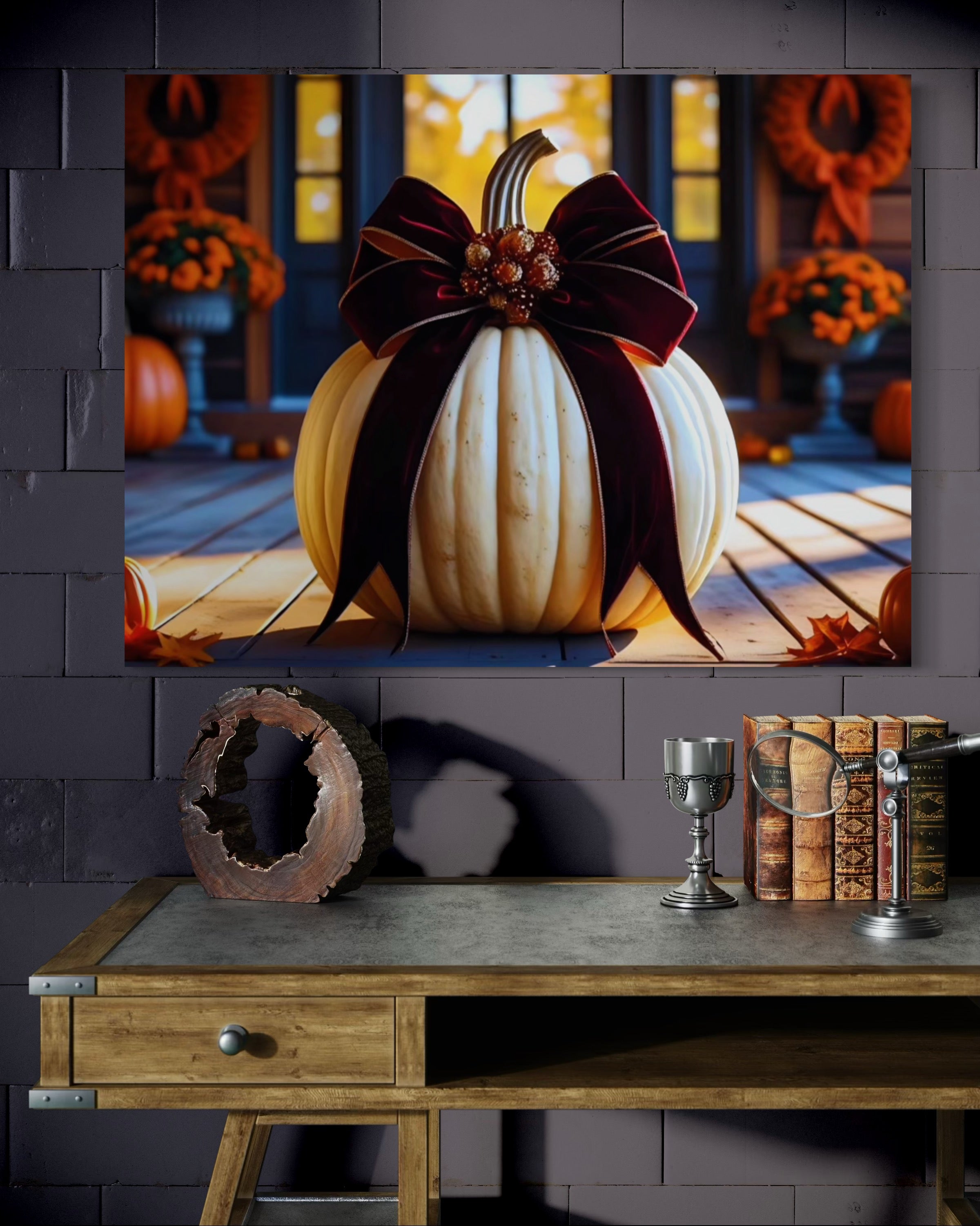 Thanksgiving Porch Pumpkin I