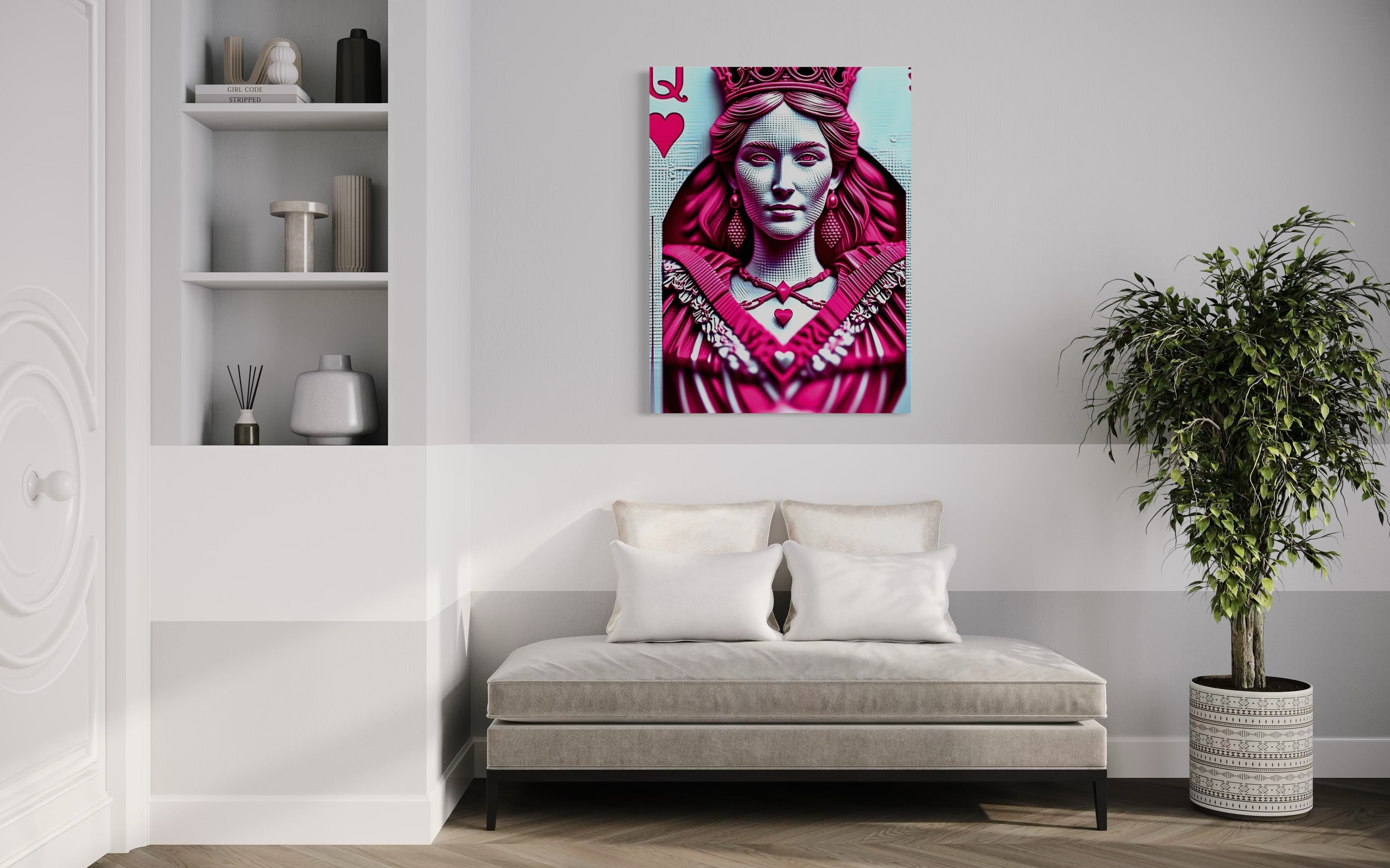 Queen of Hearts Card