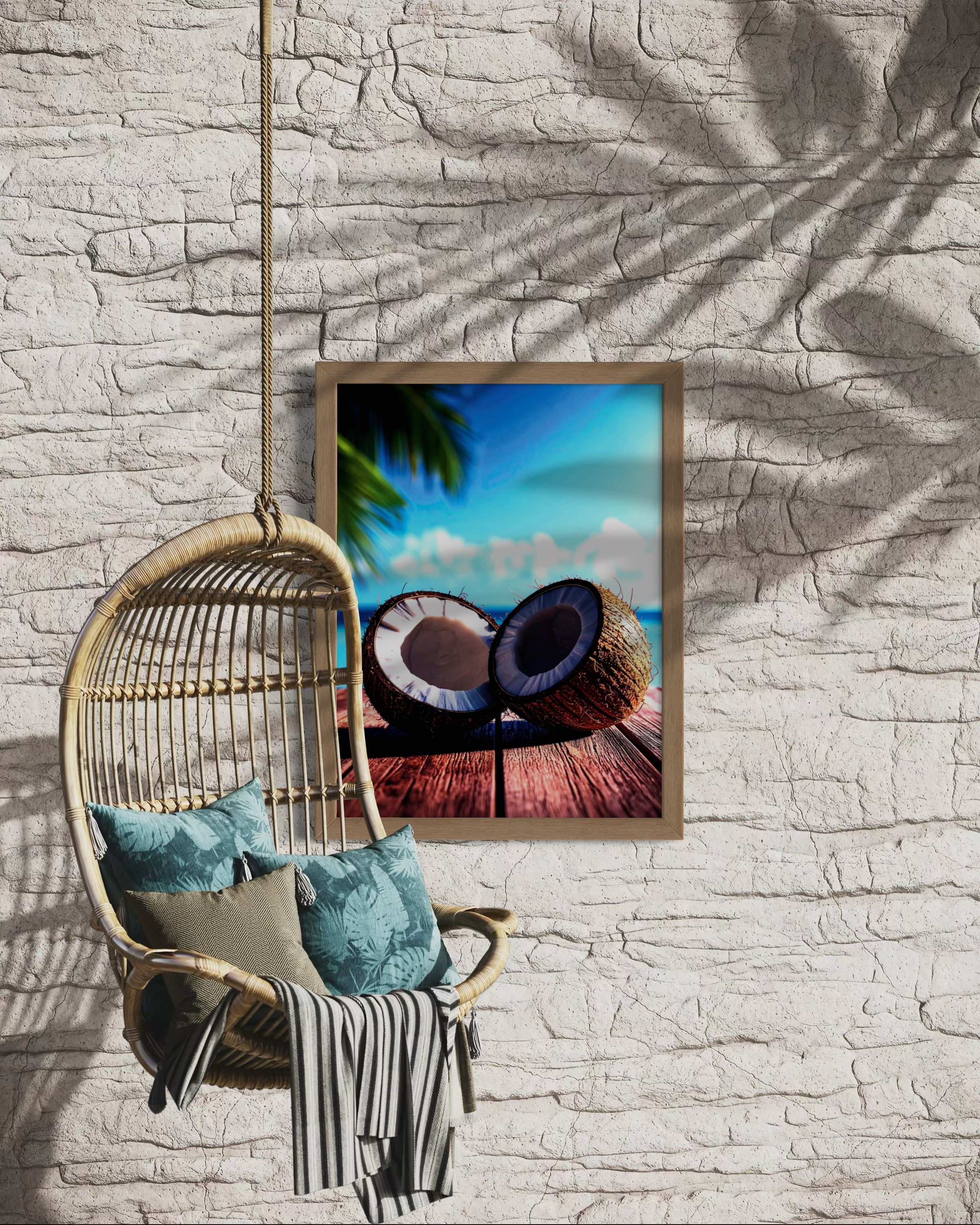 Coconuts in Paradise Museum Print