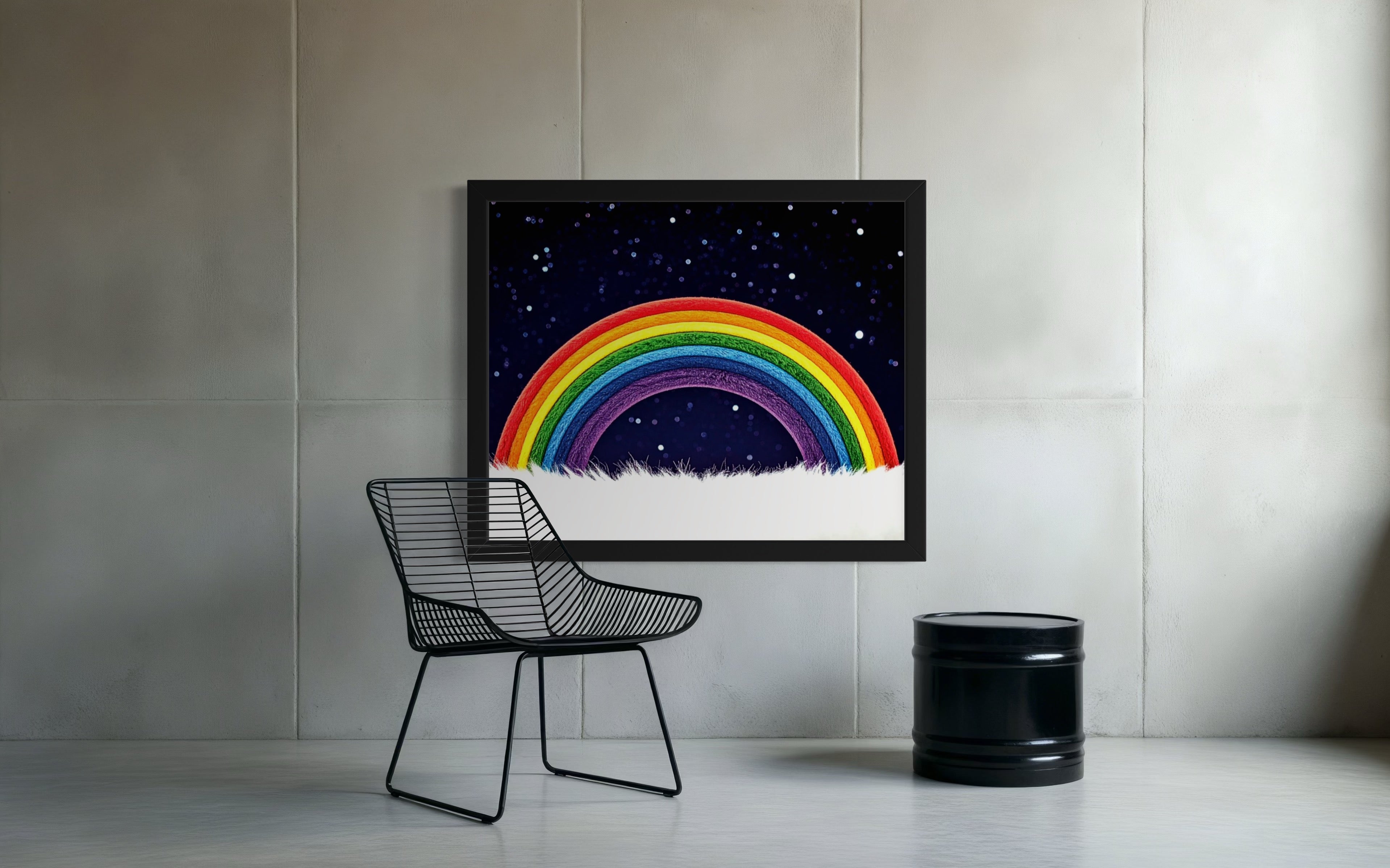 Furry Rainbow Museum Print