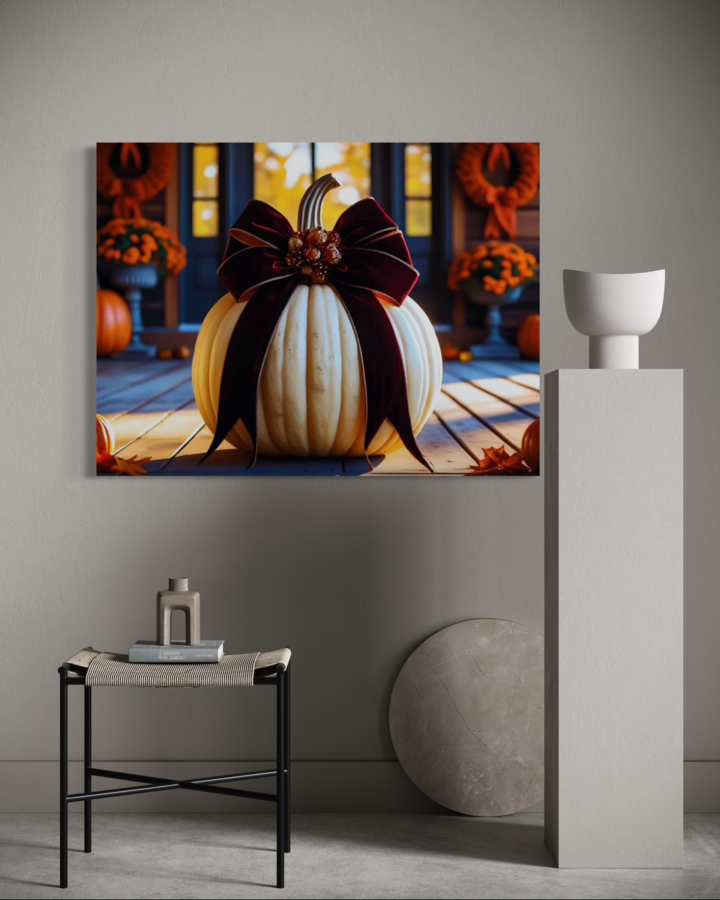 Thanksgiving Porch Pumpkin I