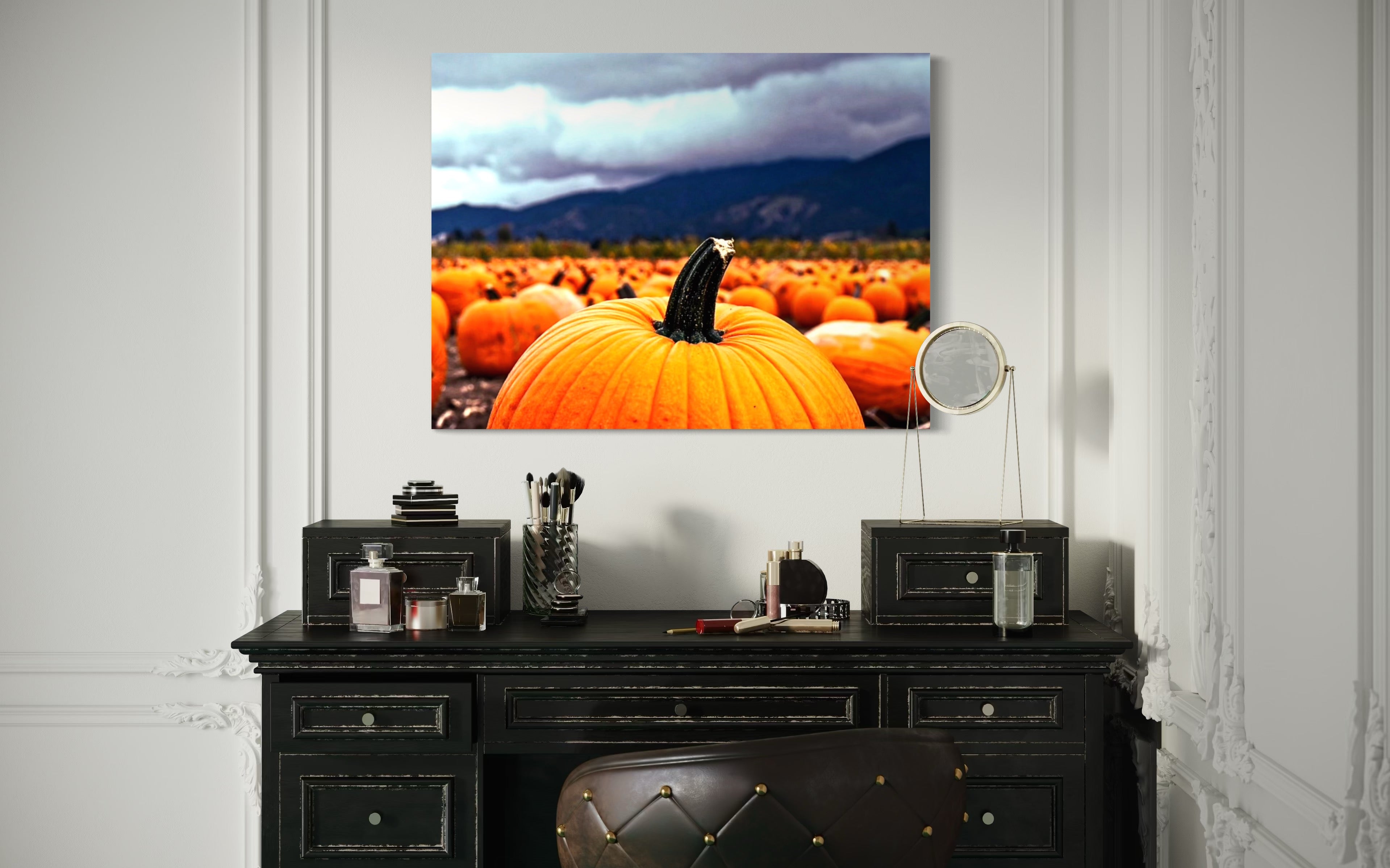 Pumpkin Patch in a Storm