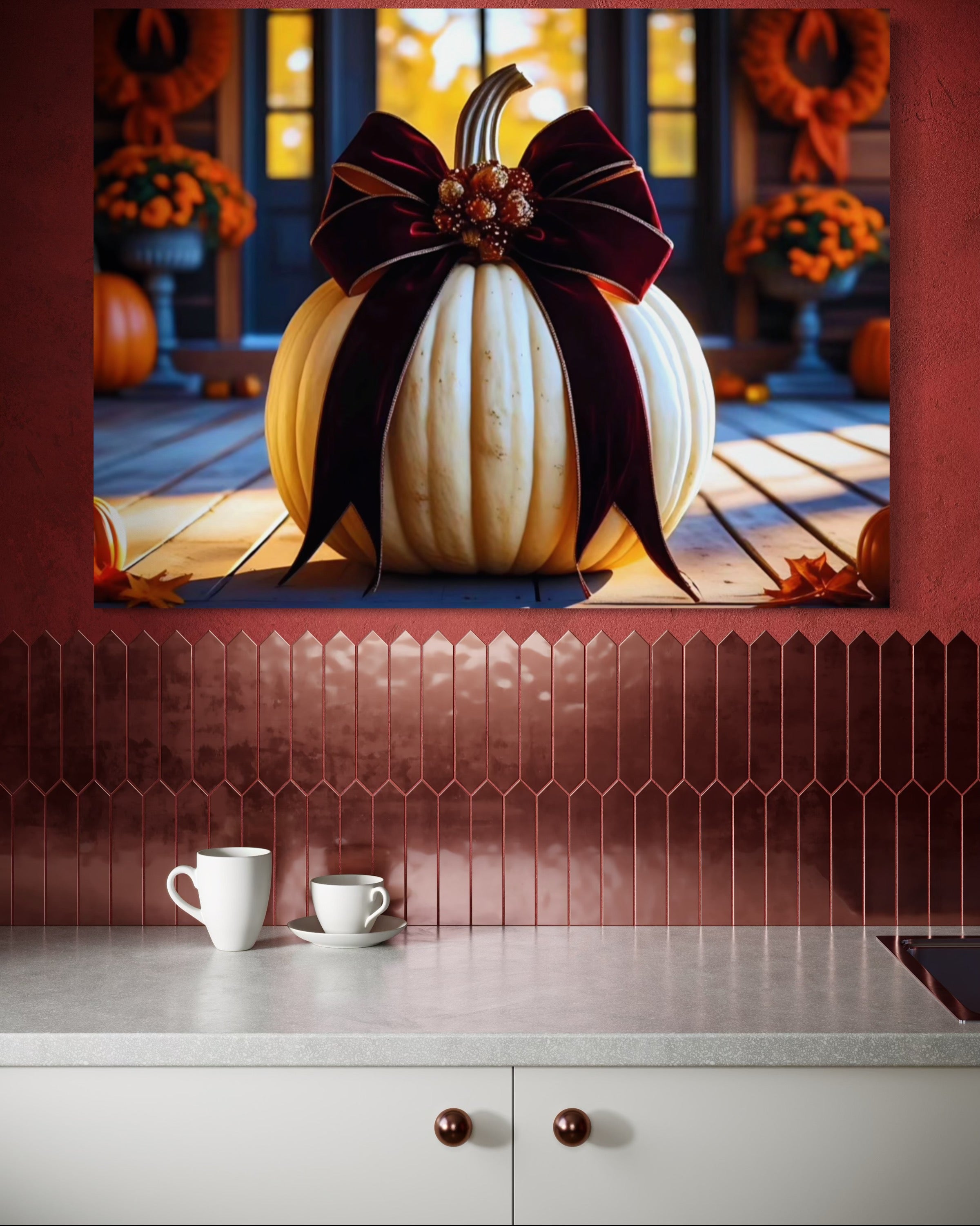 Thanksgiving Porch Pumpkin I