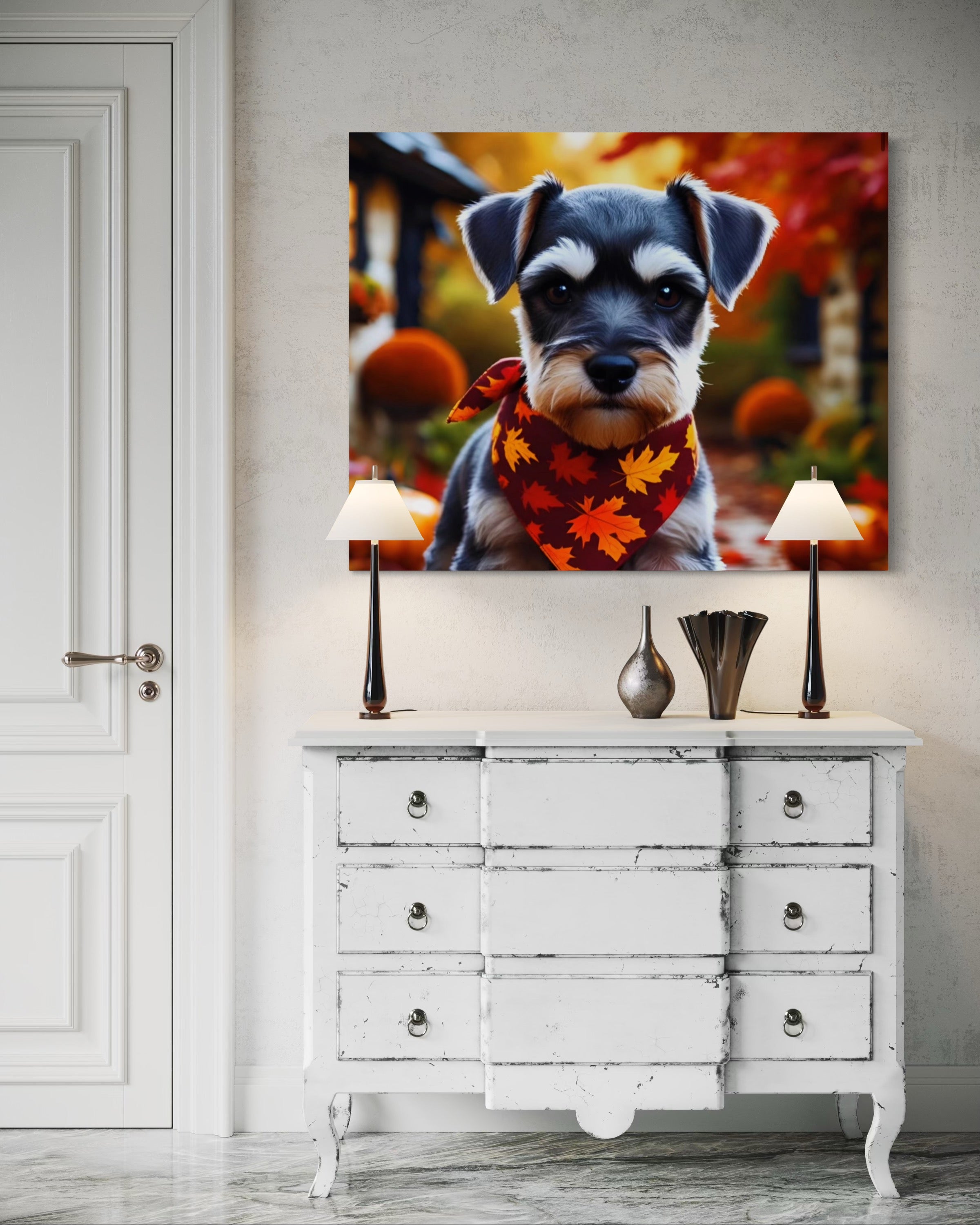 Autumn Schnauzer Puppy