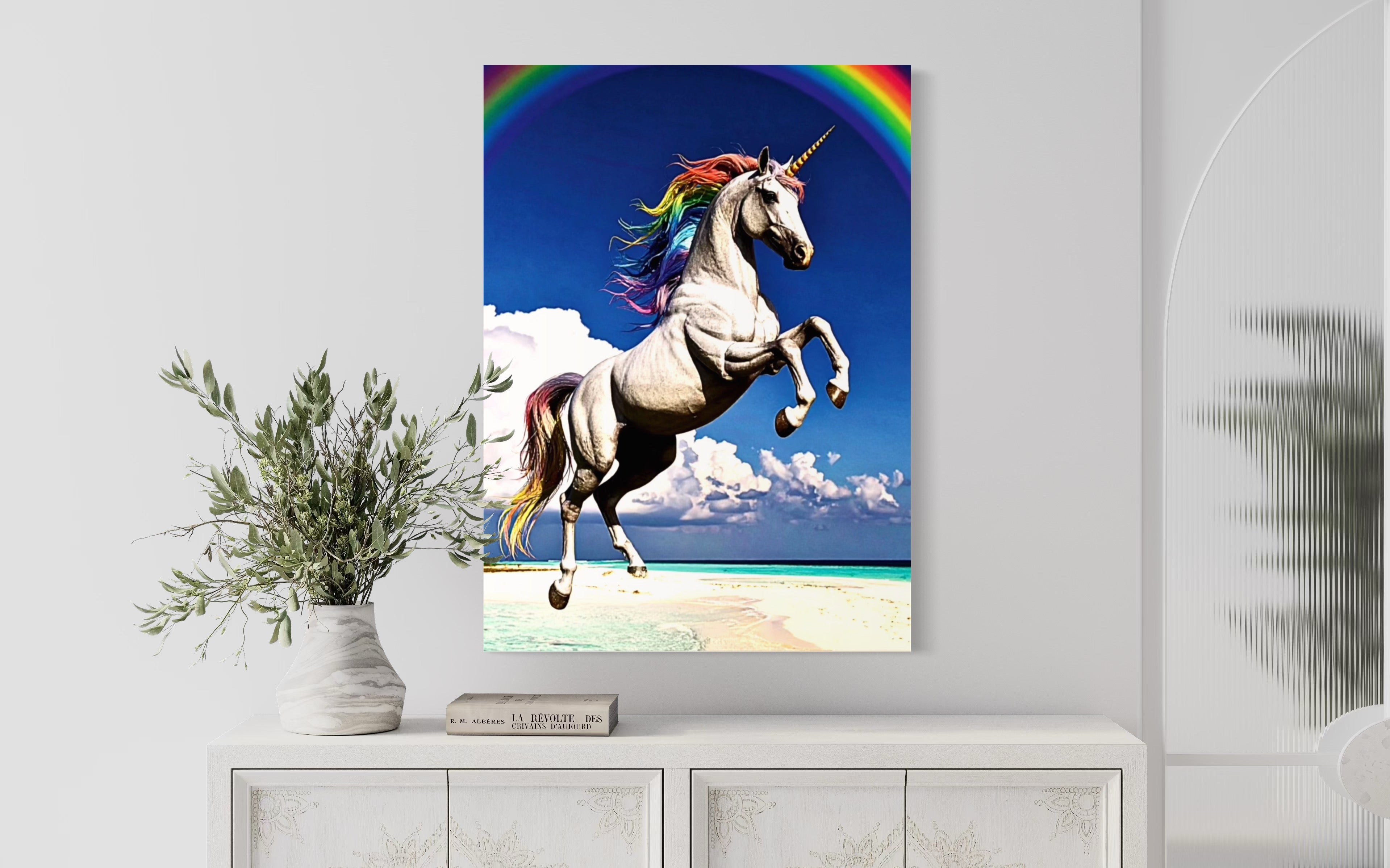 Unicorn on the Beach