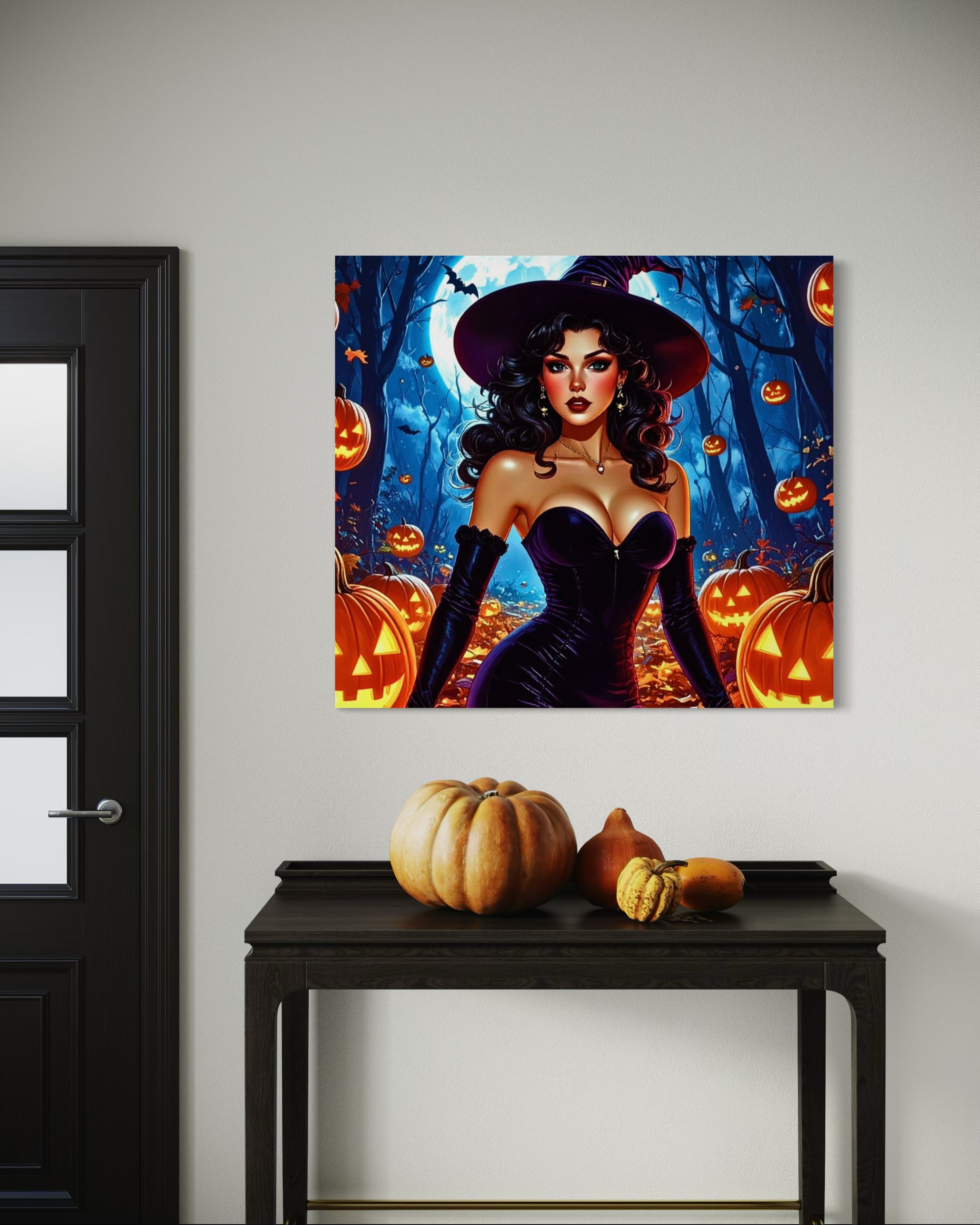 Retro 1950's Brunette Witch Museum Print