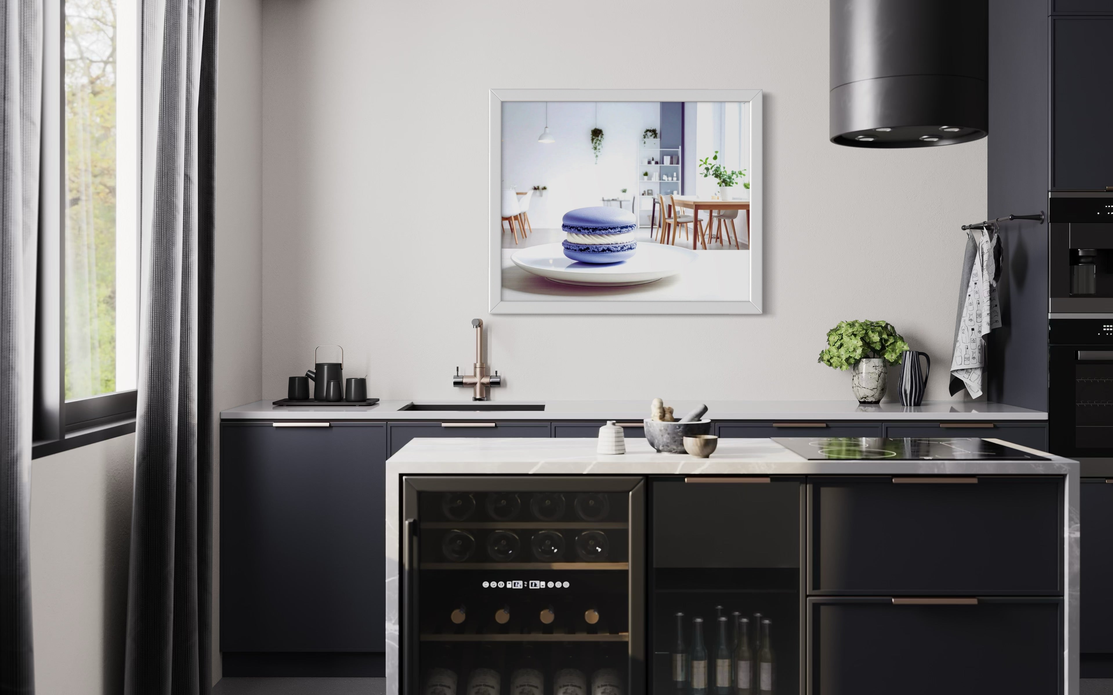 Periwinkle Macaroon Museum Print