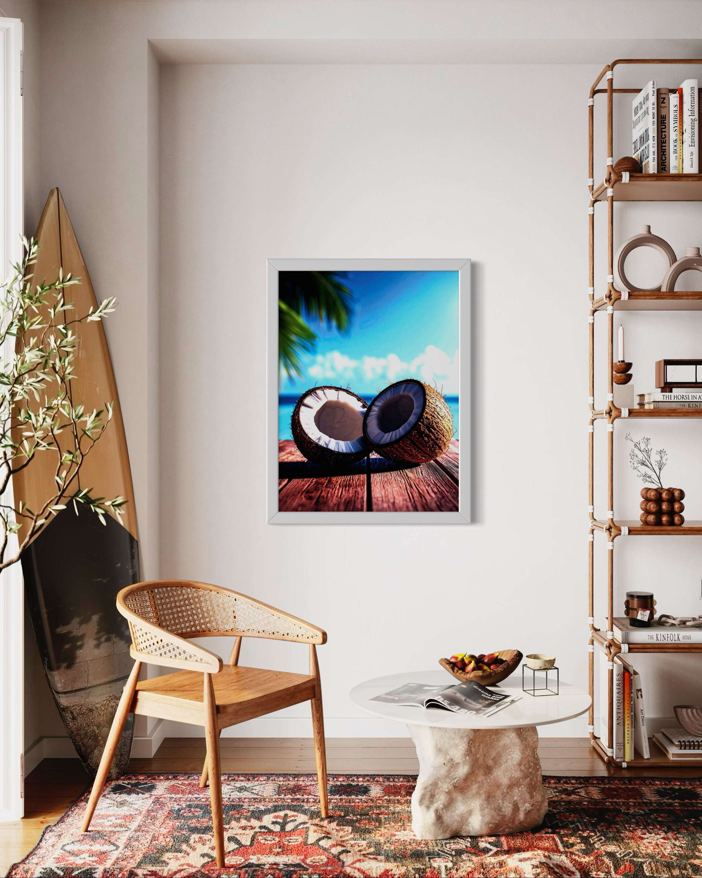Coconuts in Paradise Museum Print