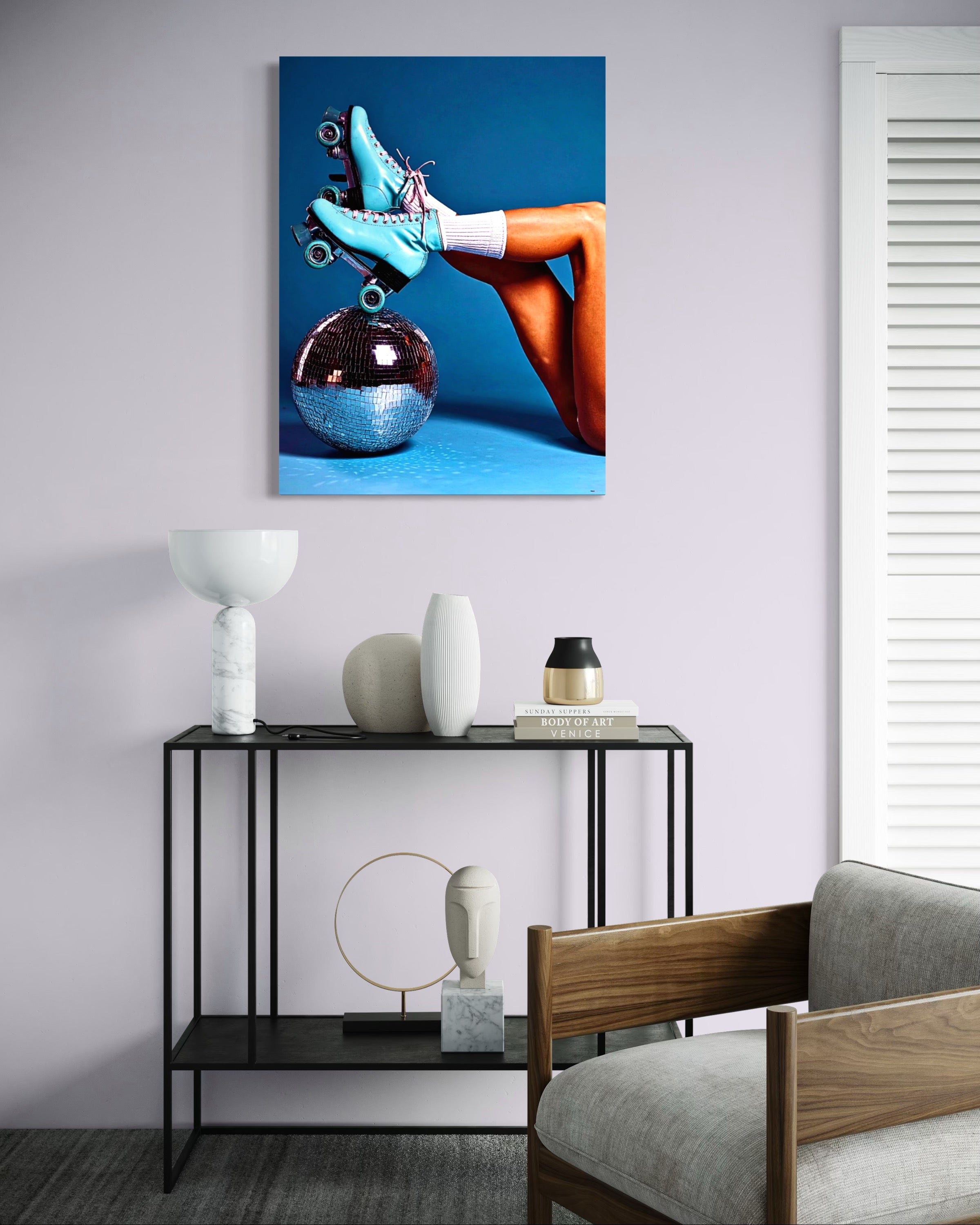 Retro Roller Skates Museum Print