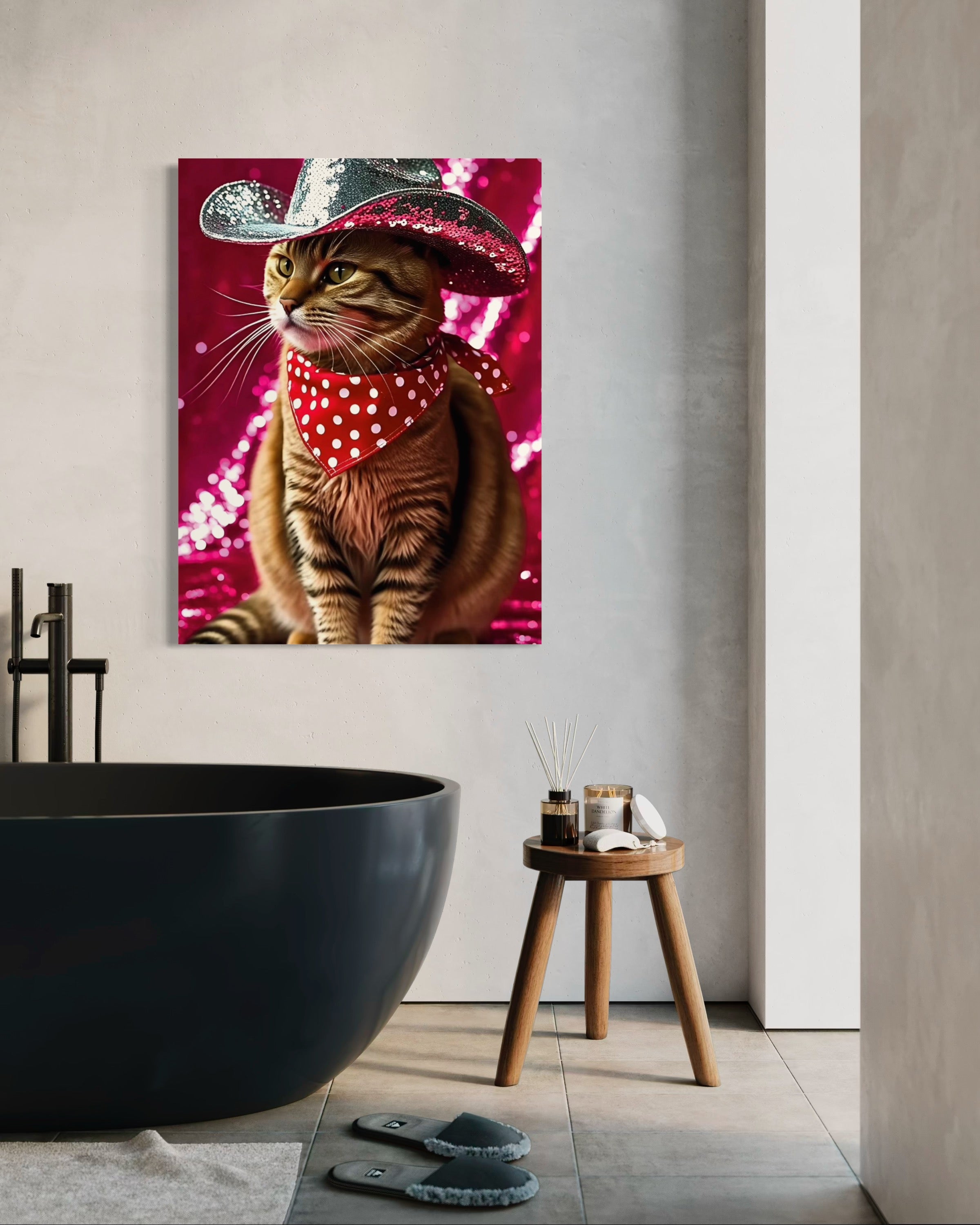 Cat Cowboy Museum Print