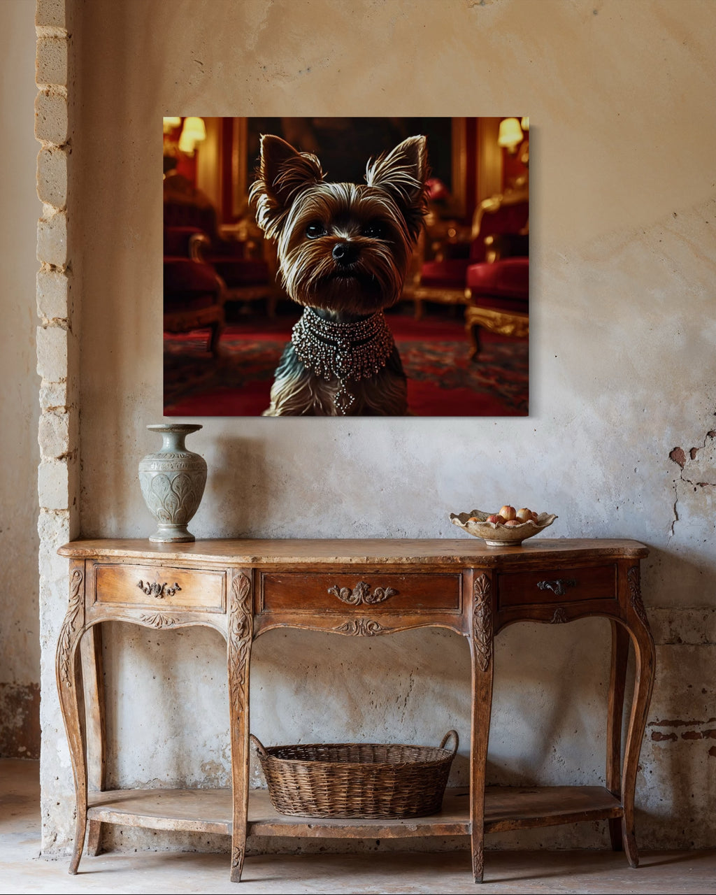 Victorian Royal Yorkie Portrait