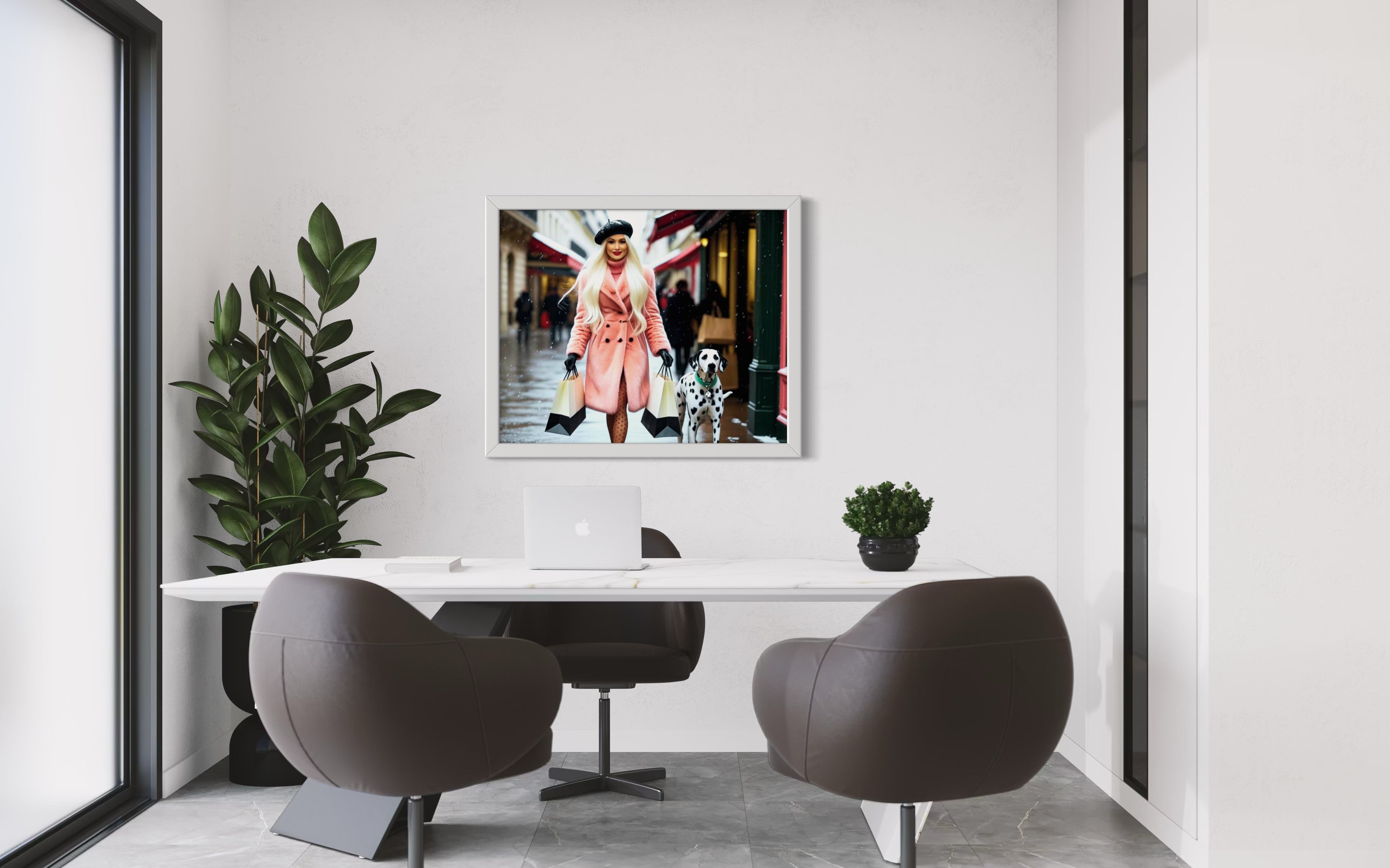 Shopping in Paris Museum Print