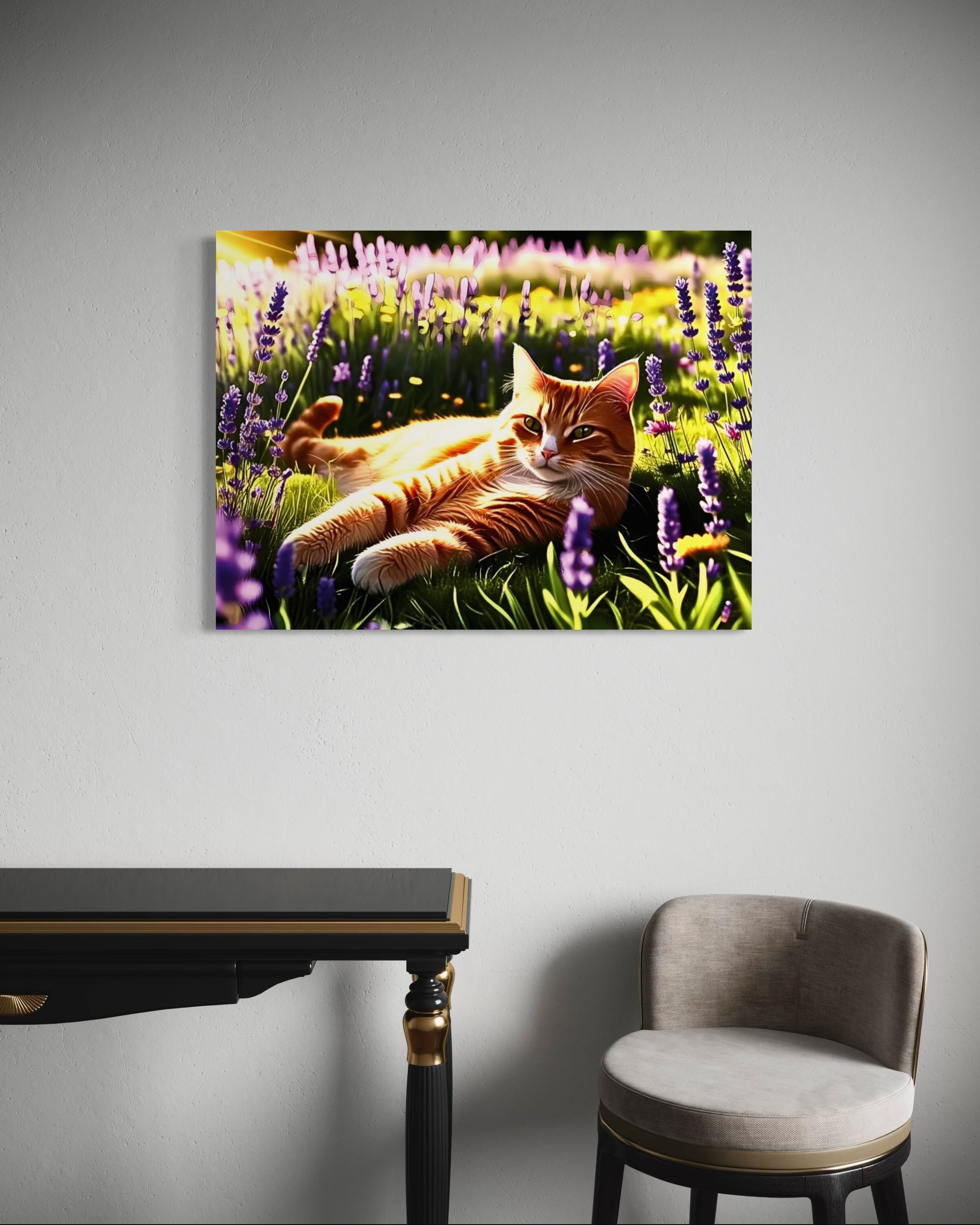 Sunning in the Meadow Museum Print