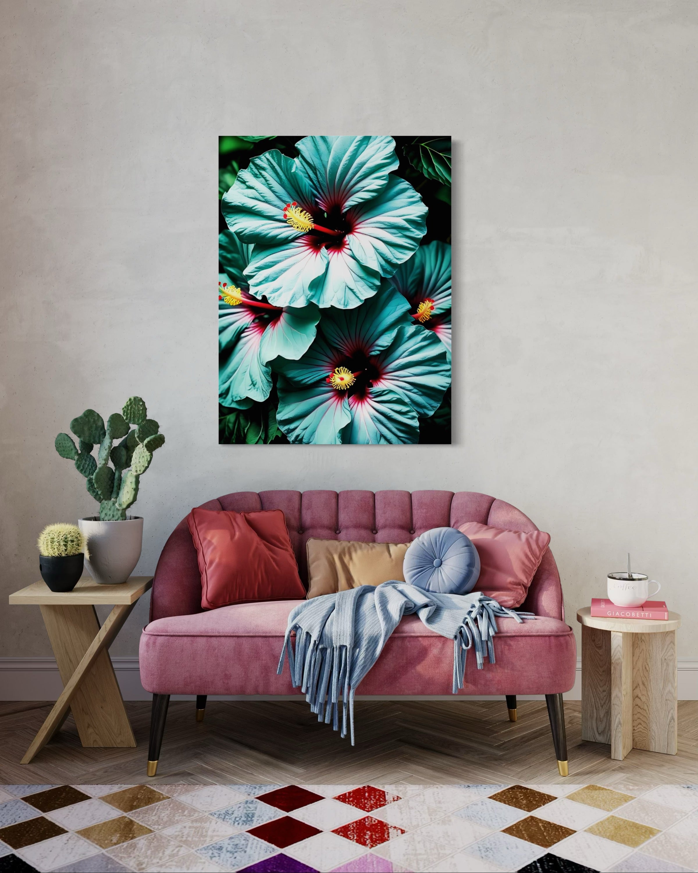 Hawaiian Blue Hibiscus Museum Print