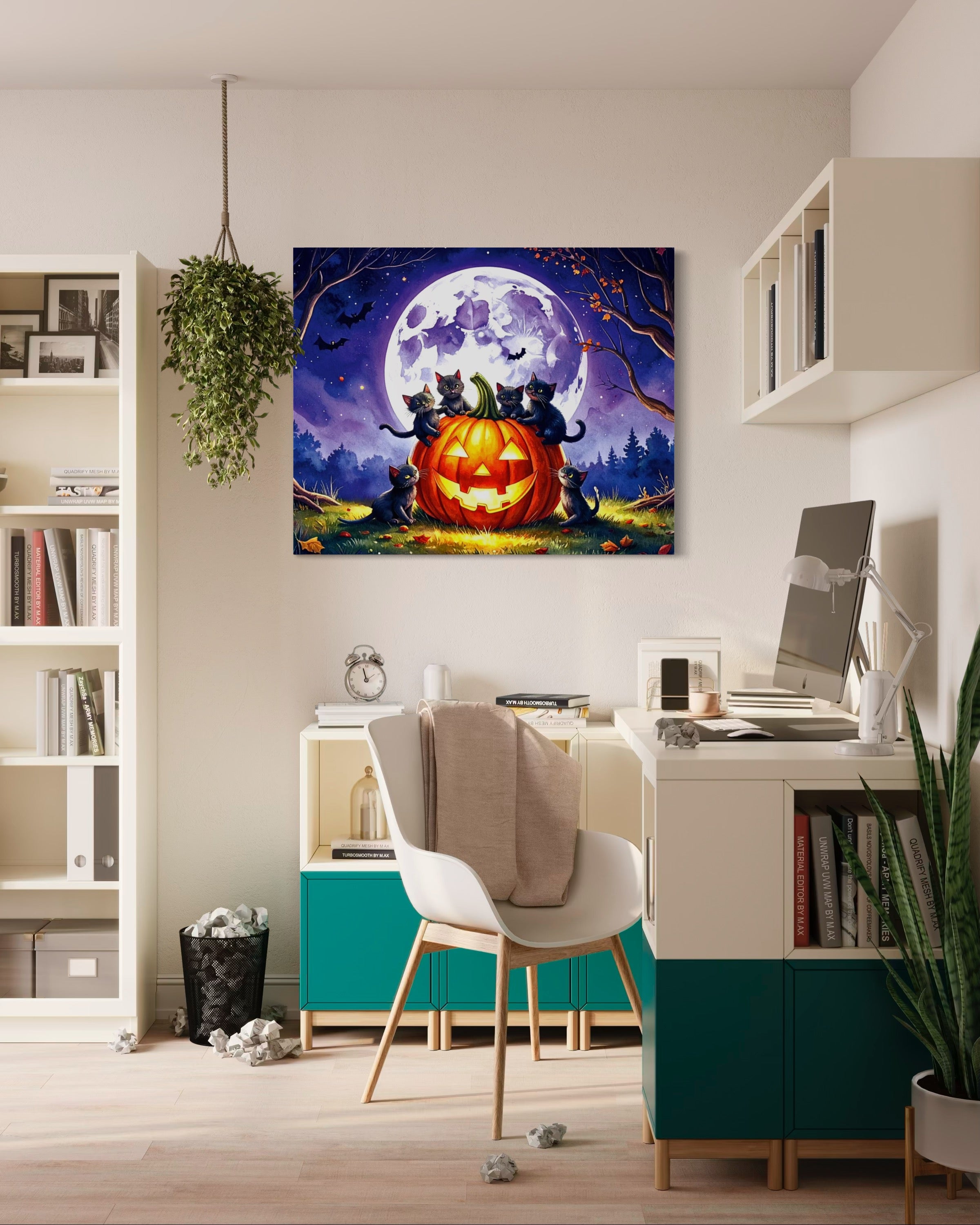 Kittens on a Jack O Lantern