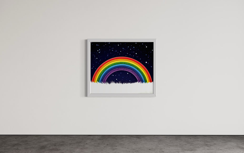 Furry Rainbow Museum Print
