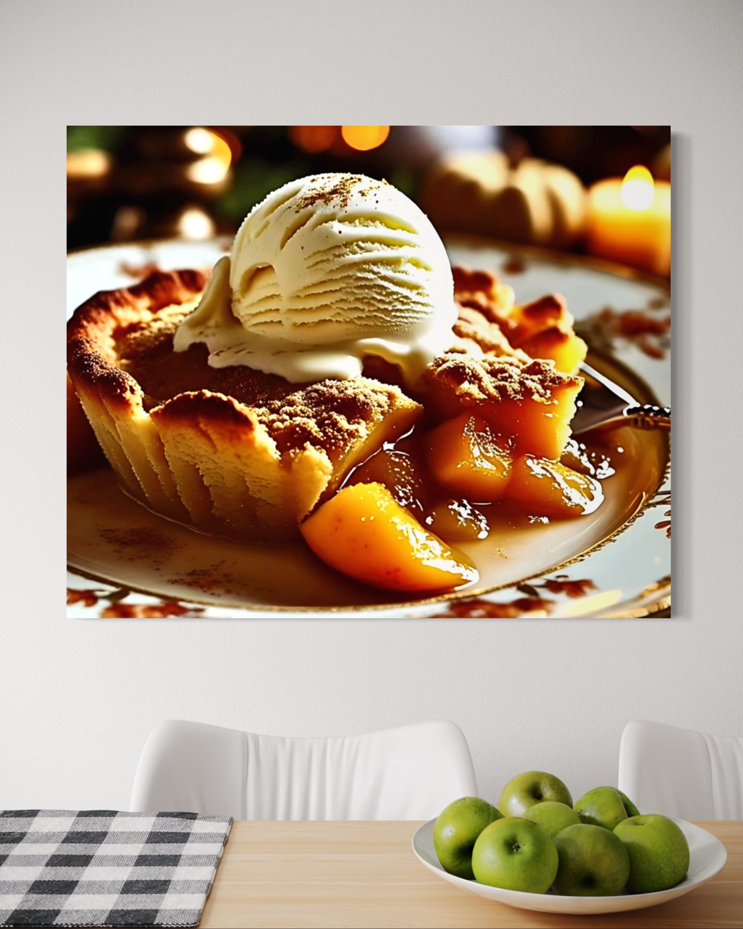 Peach Cobbler a la Mode