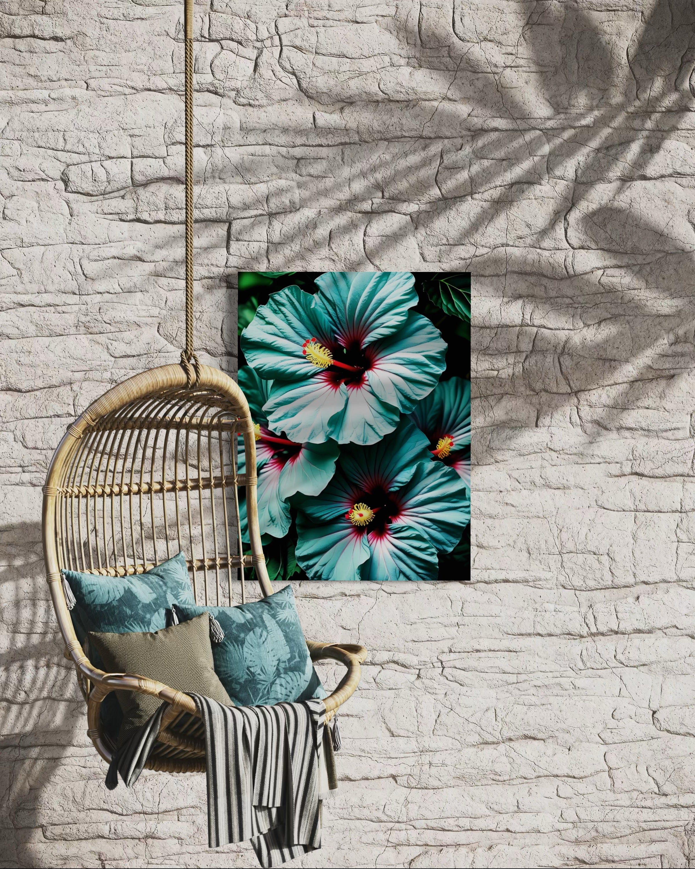 Hawaiian Blue Hibiscus Museum Print