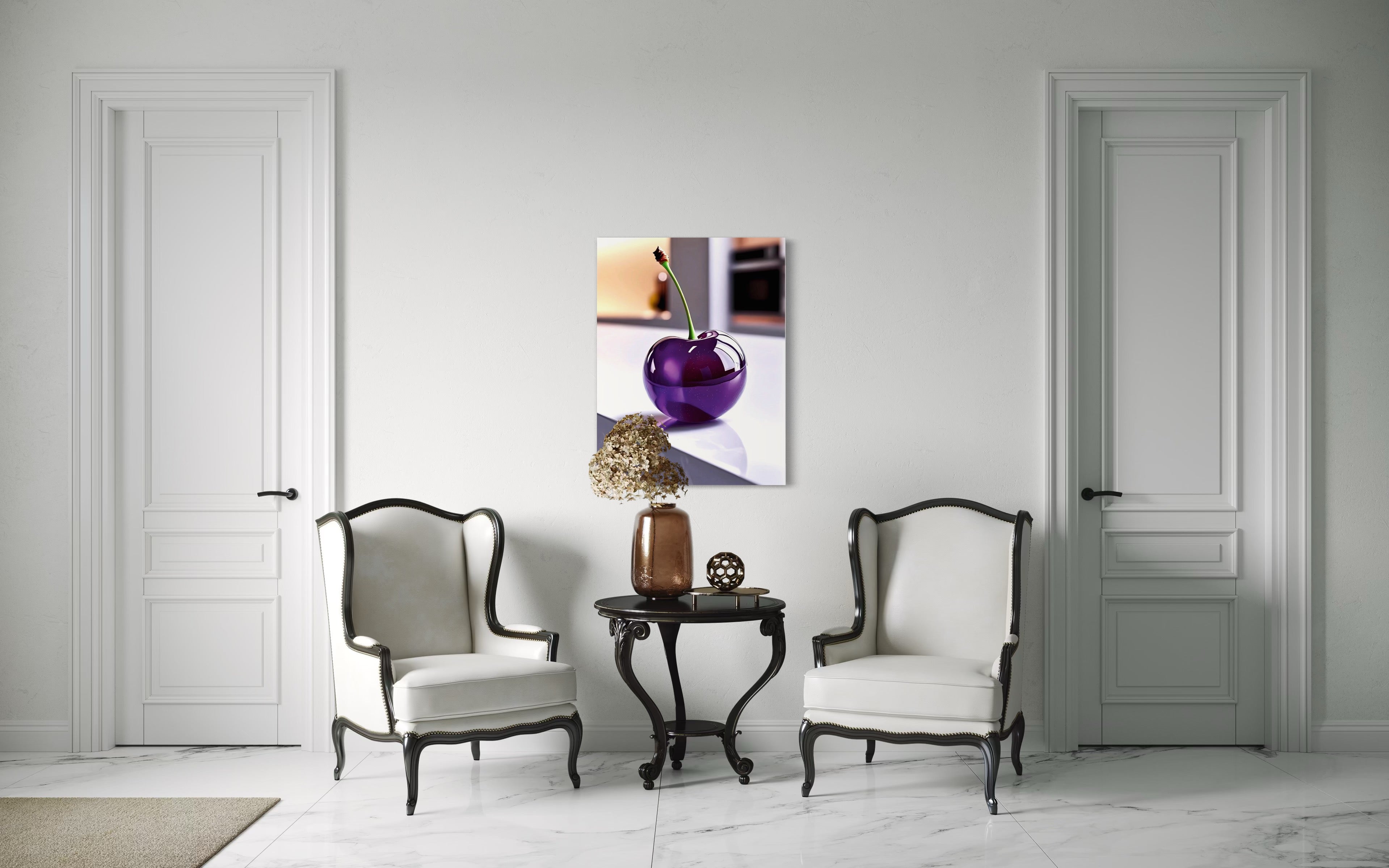 Grape Glass Cherry Museum Print