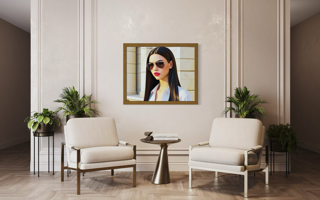 Business Babe with Sunglasses Museum Print