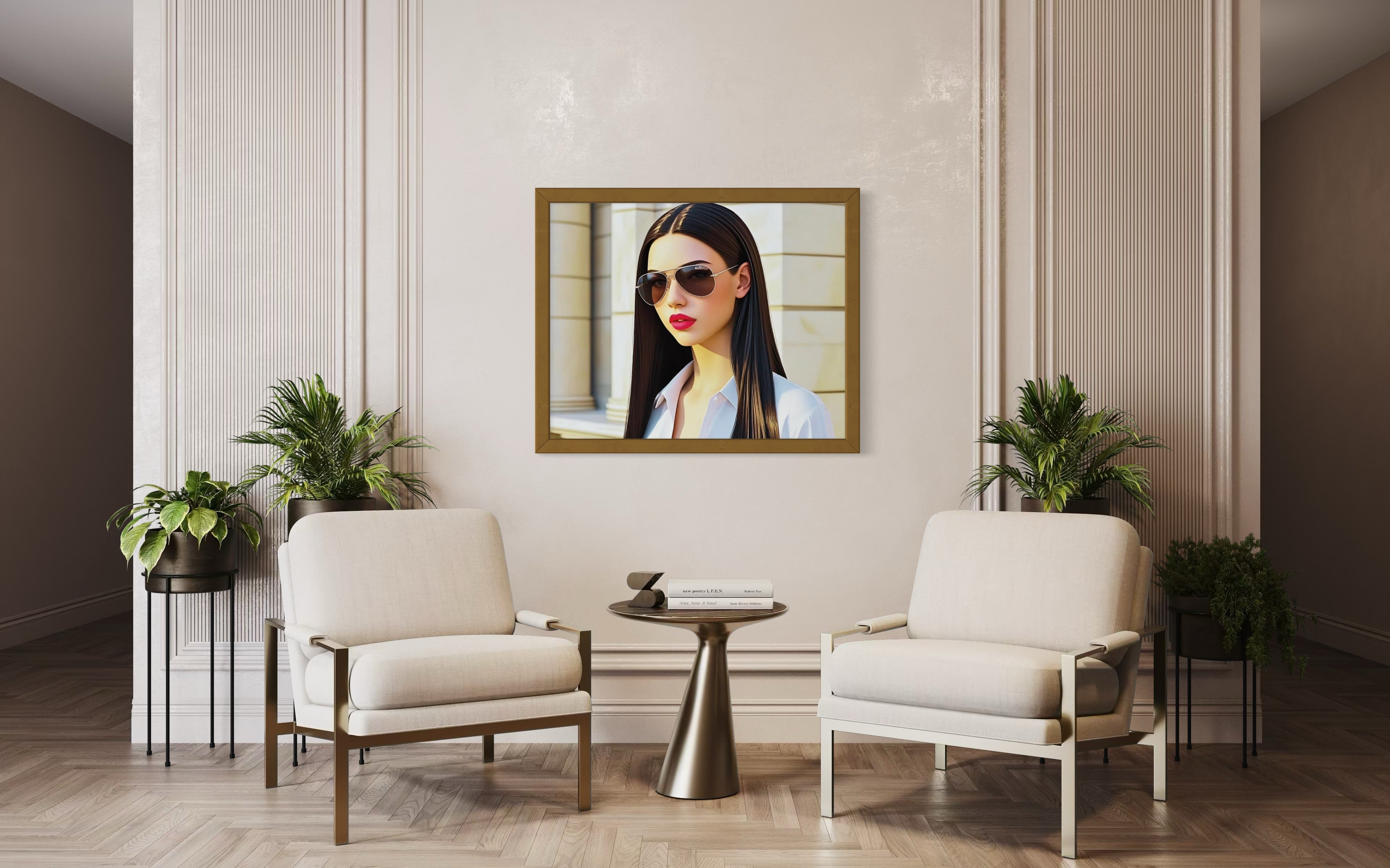 Business Babe with Sunglasses Museum Print