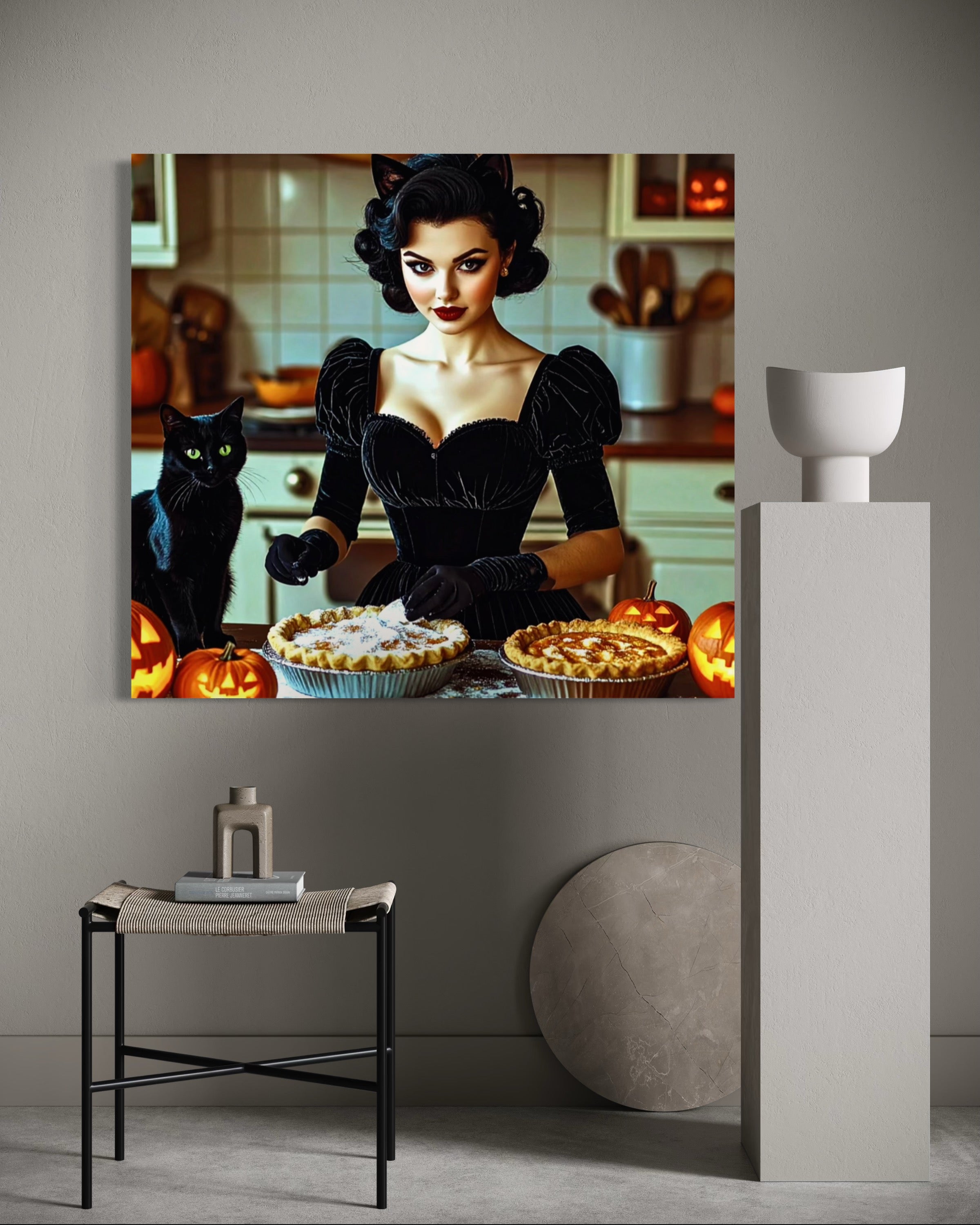 Halloween Black Cat Costume Pumpkin Pie