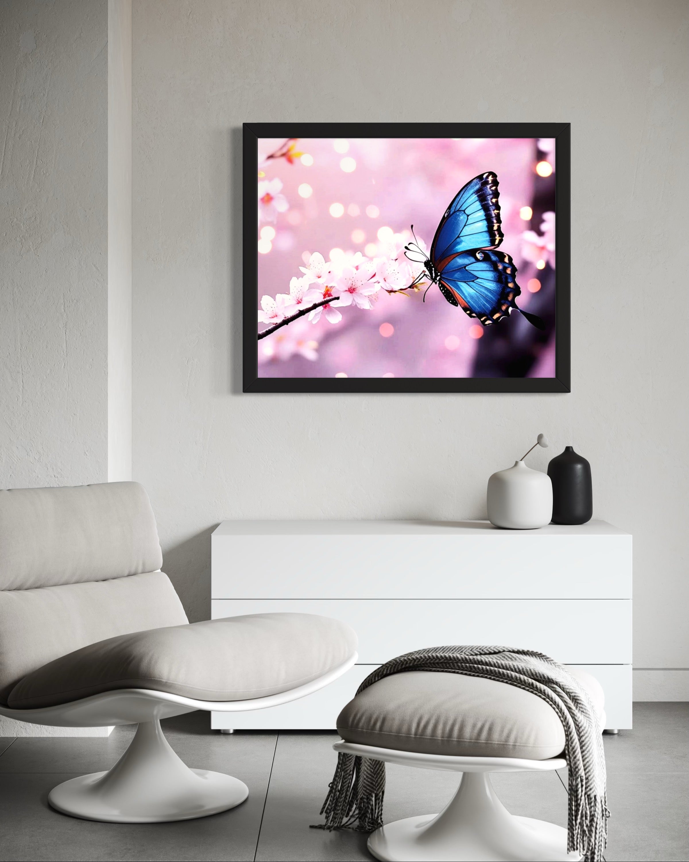 Butterfly Blossoms Museum Print