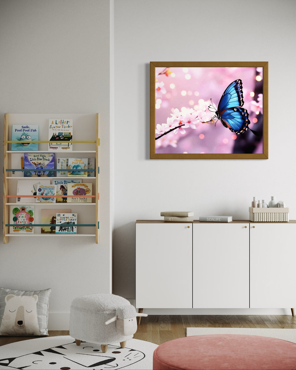 Butterfly Blossoms Museum Print