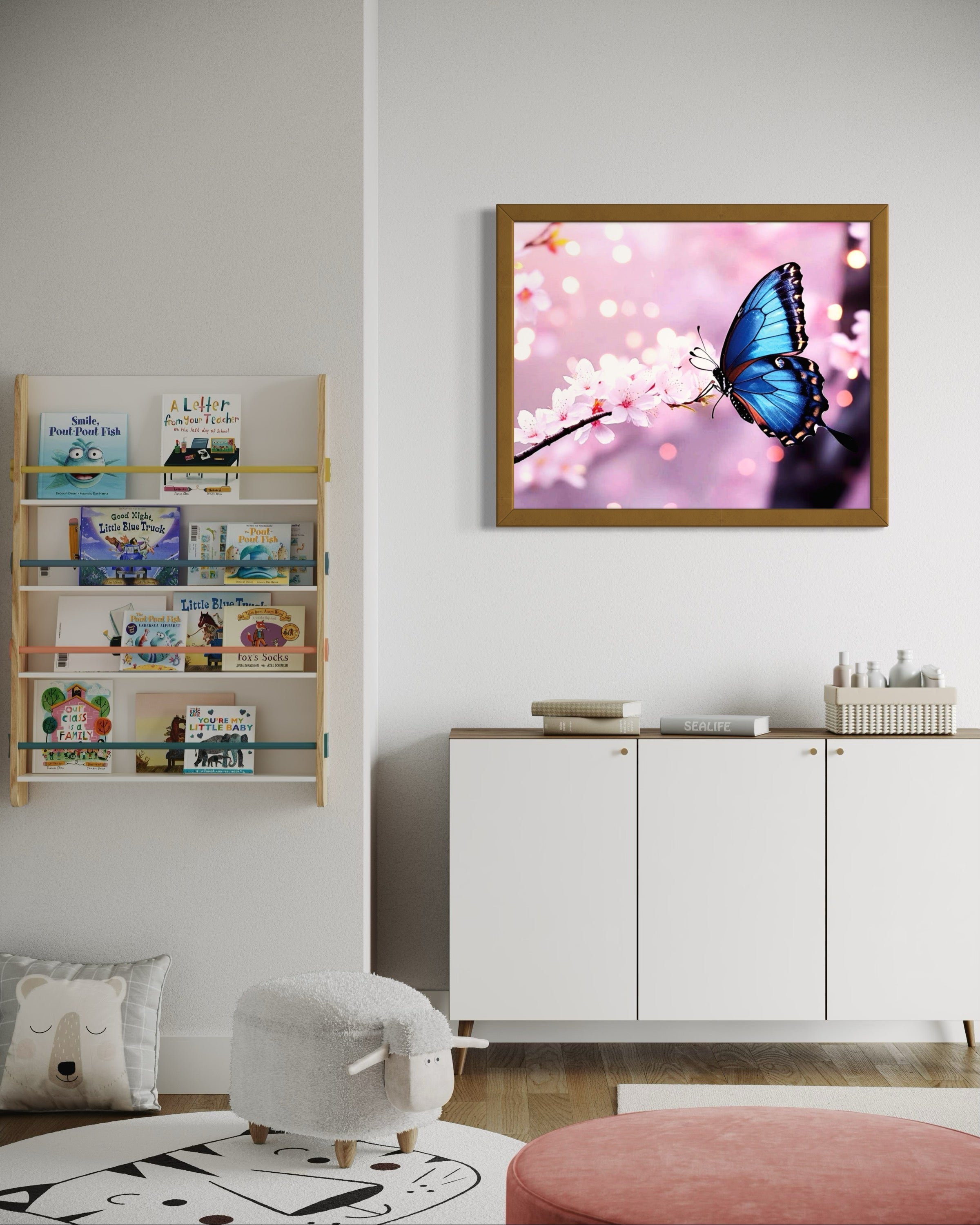 Butterfly Blossoms Museum Print
