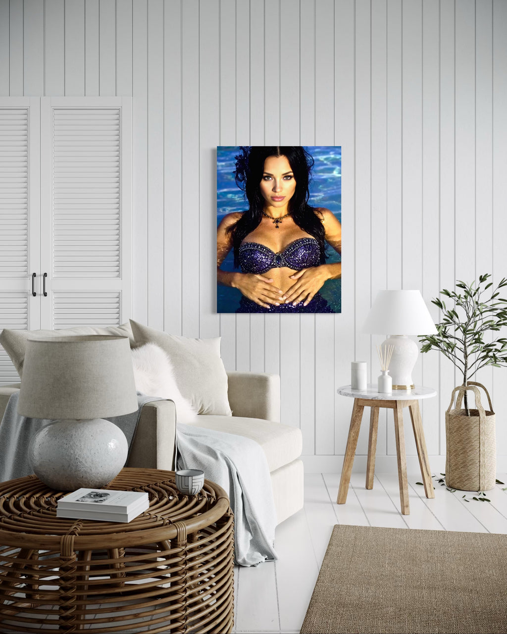 Evangeline Siren of Thames River Museum Print