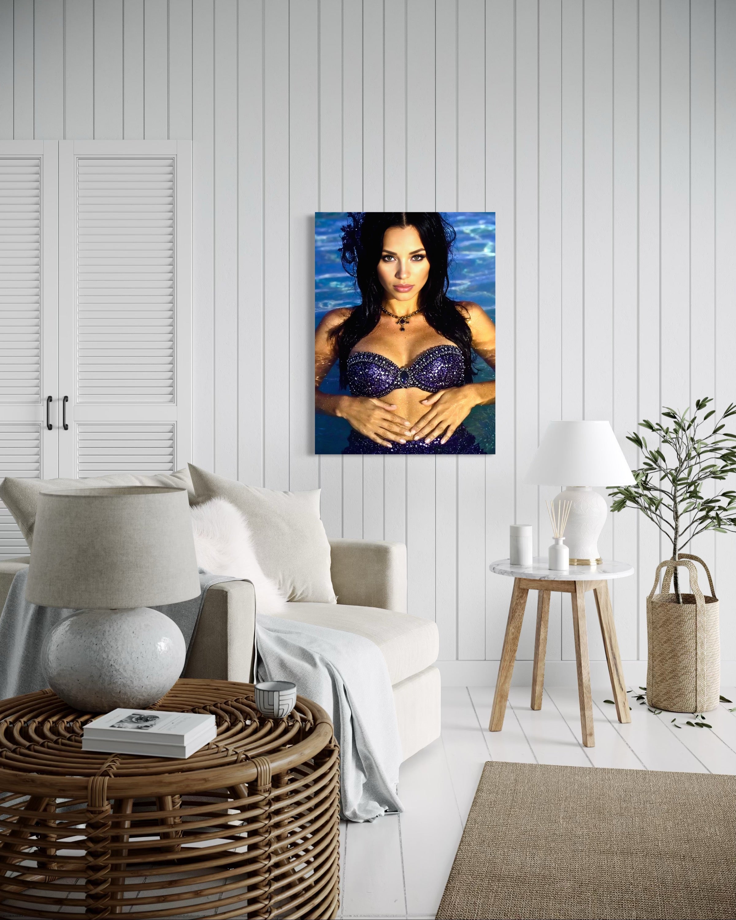 Evangeline Siren of Thames River Museum Print