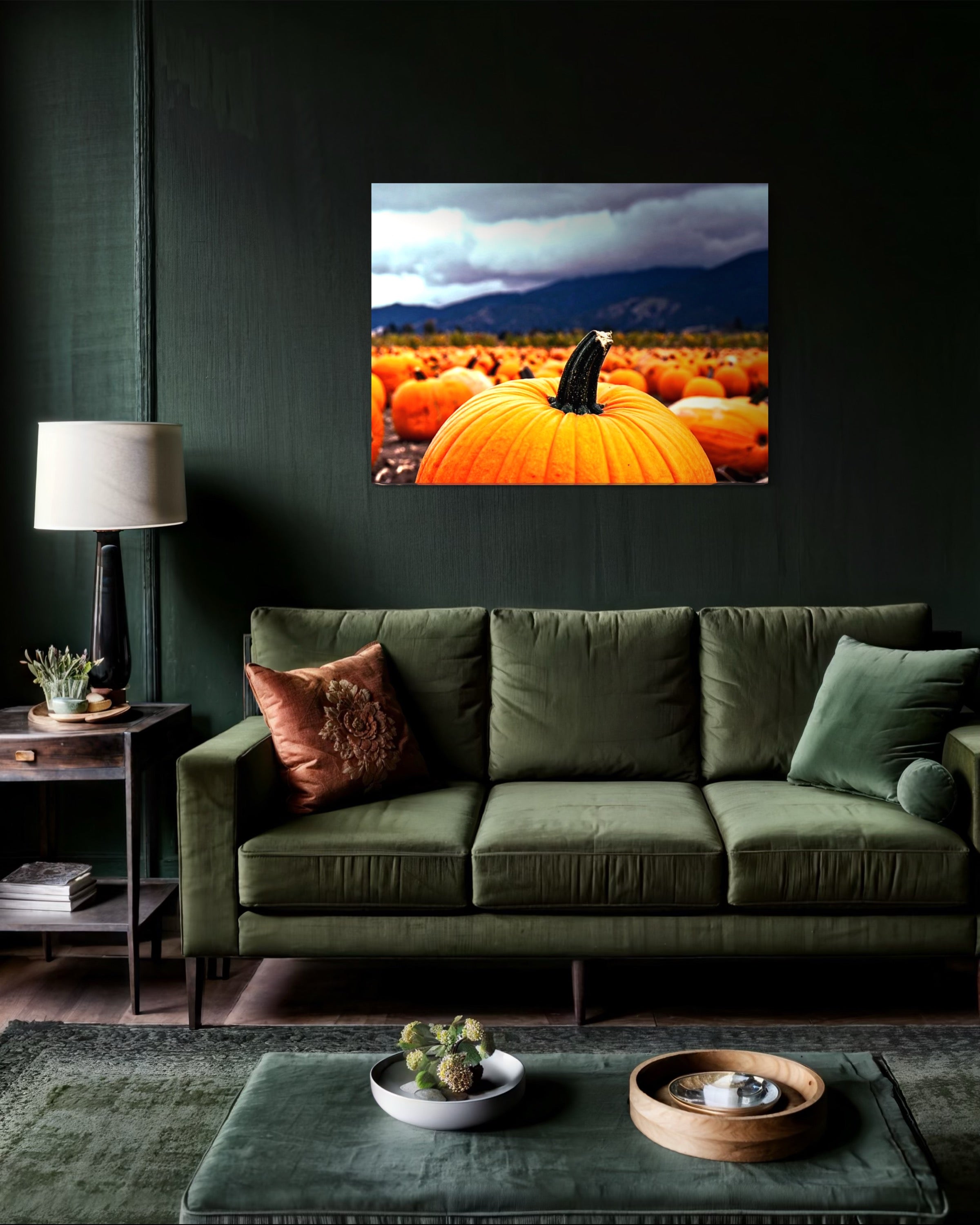 Pumpkin Patch in a Storm