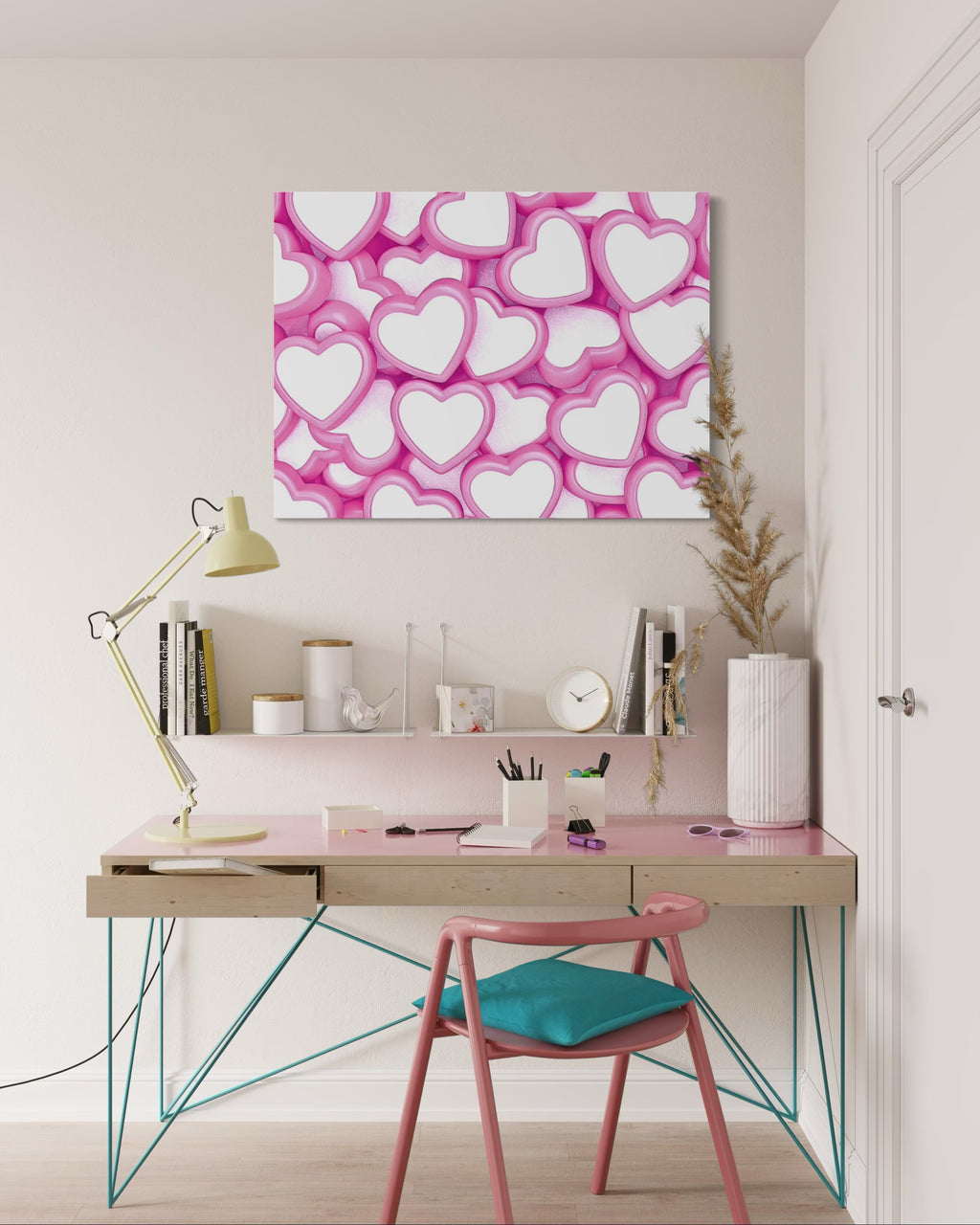 Candy Hearts Museum Print