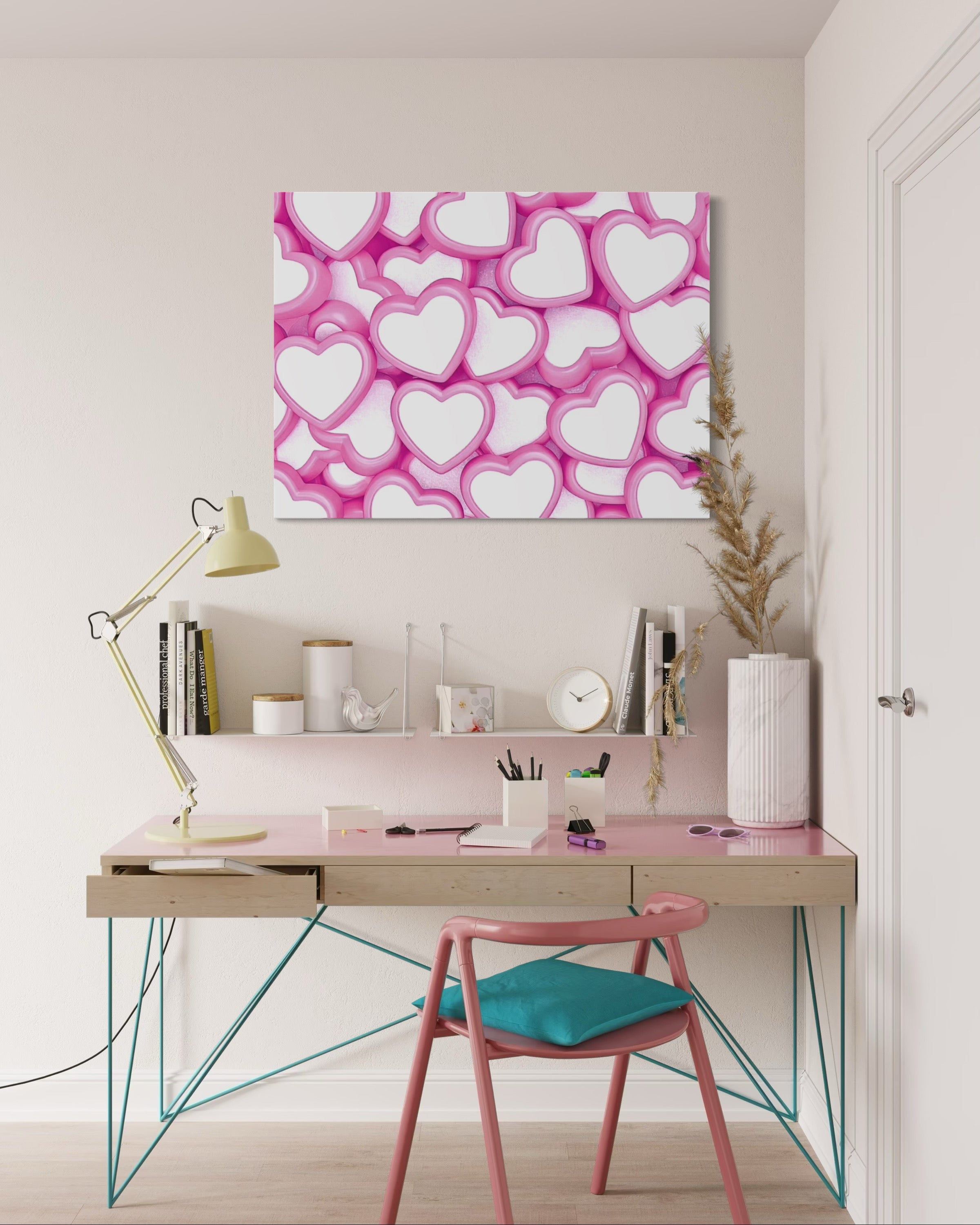 Candy Hearts Museum Print